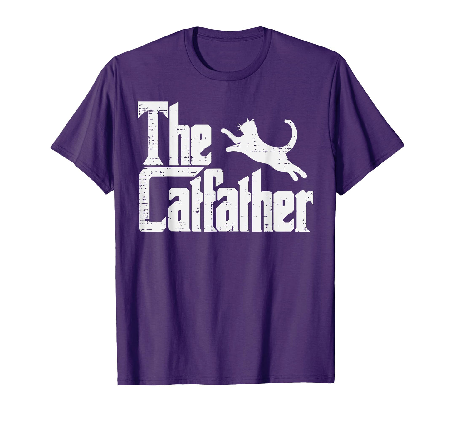 Fathers Day The Catfather Fun Cat Dad Fur Daddy Papa Parody T-Shirt