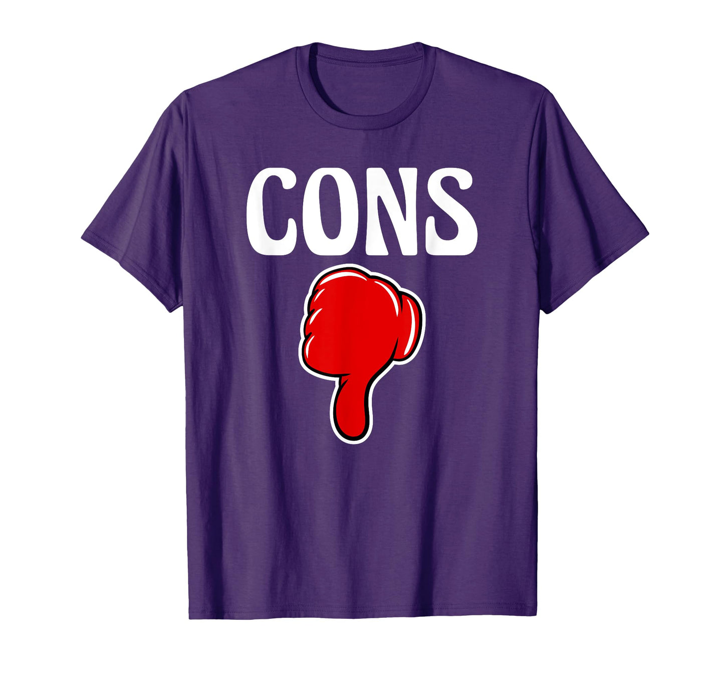 Pros And Cons Matching Couple Halloween Best Friends T-Shirt