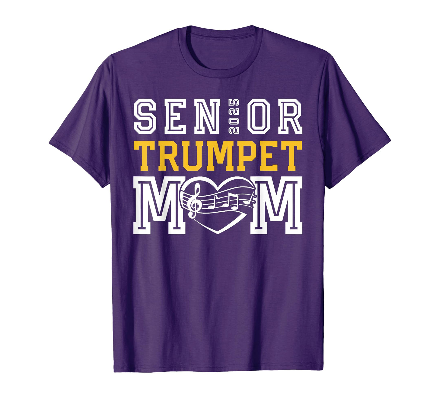Senior Trumpet Mom 2025 Marching Band Class Of 2025 Trumpet T-Shirt