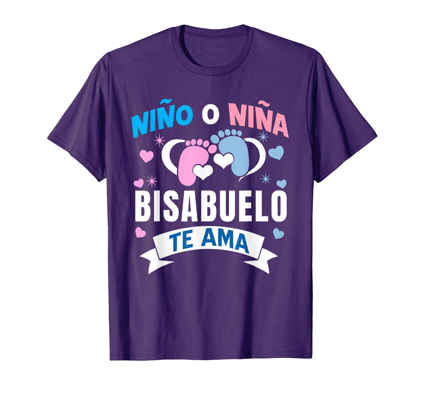 Niño o Niña Bisabuelo Te Ama Gender Reveal In Spanish T-Shirt