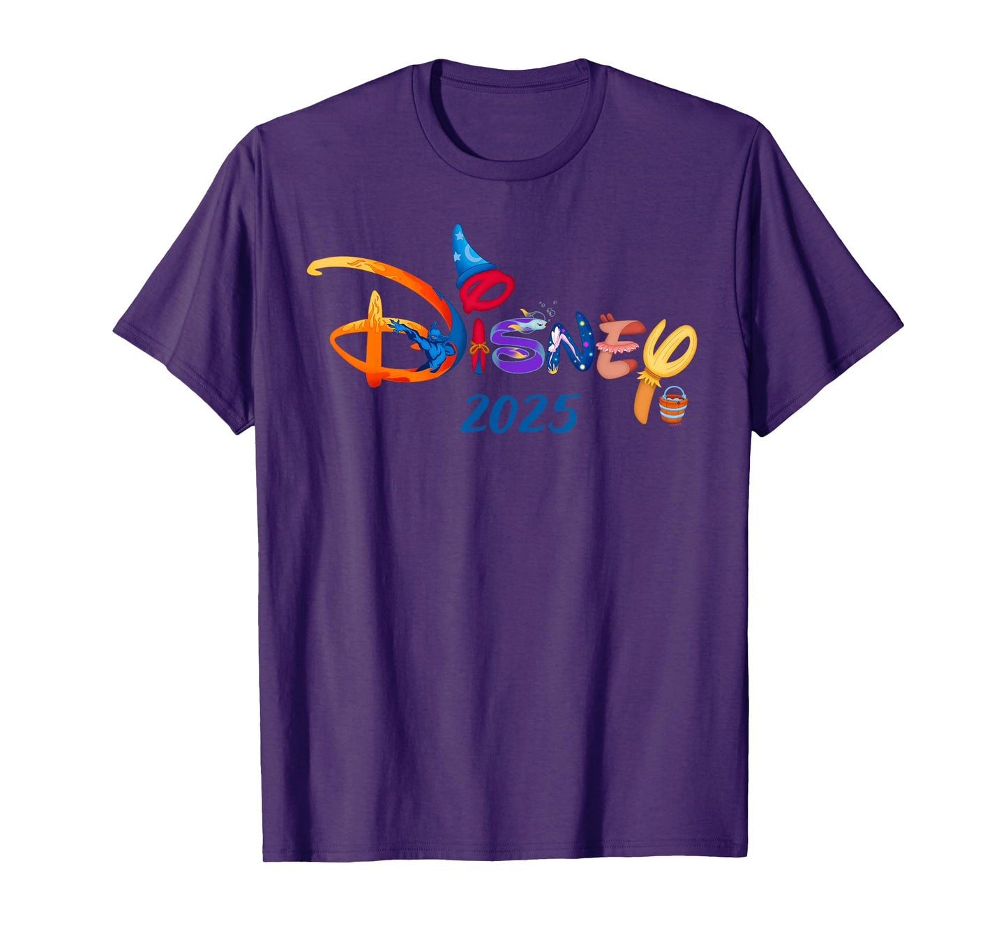 Disney Fantasia Logo Group Trip Matching Vacation 2025 T-Shirt