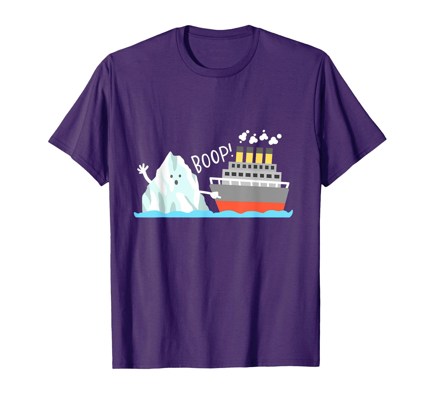 Boop Funny Titanic and Iceberg Pun Joke Meme Boys Girls Kids T-Shirt
