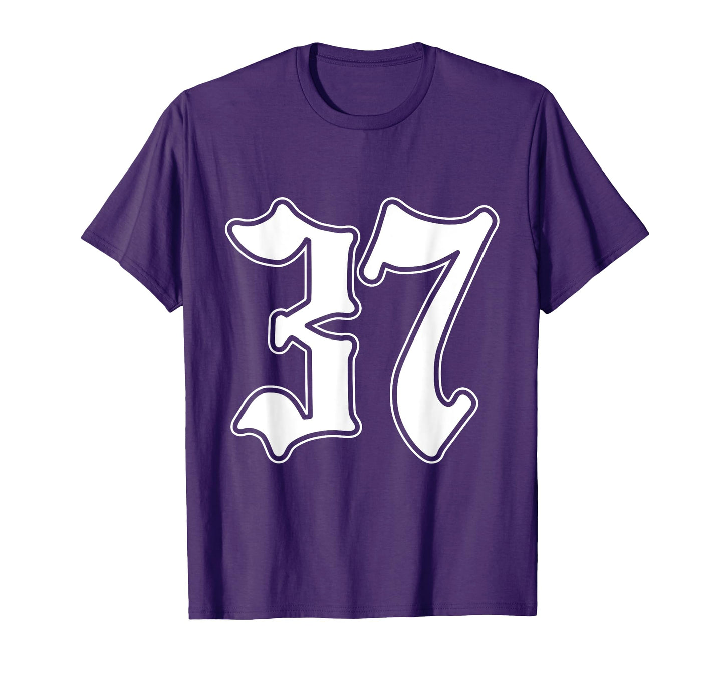 #37 White Number 37 Latino Sports Fan Team Cholo Easy T-Shirt