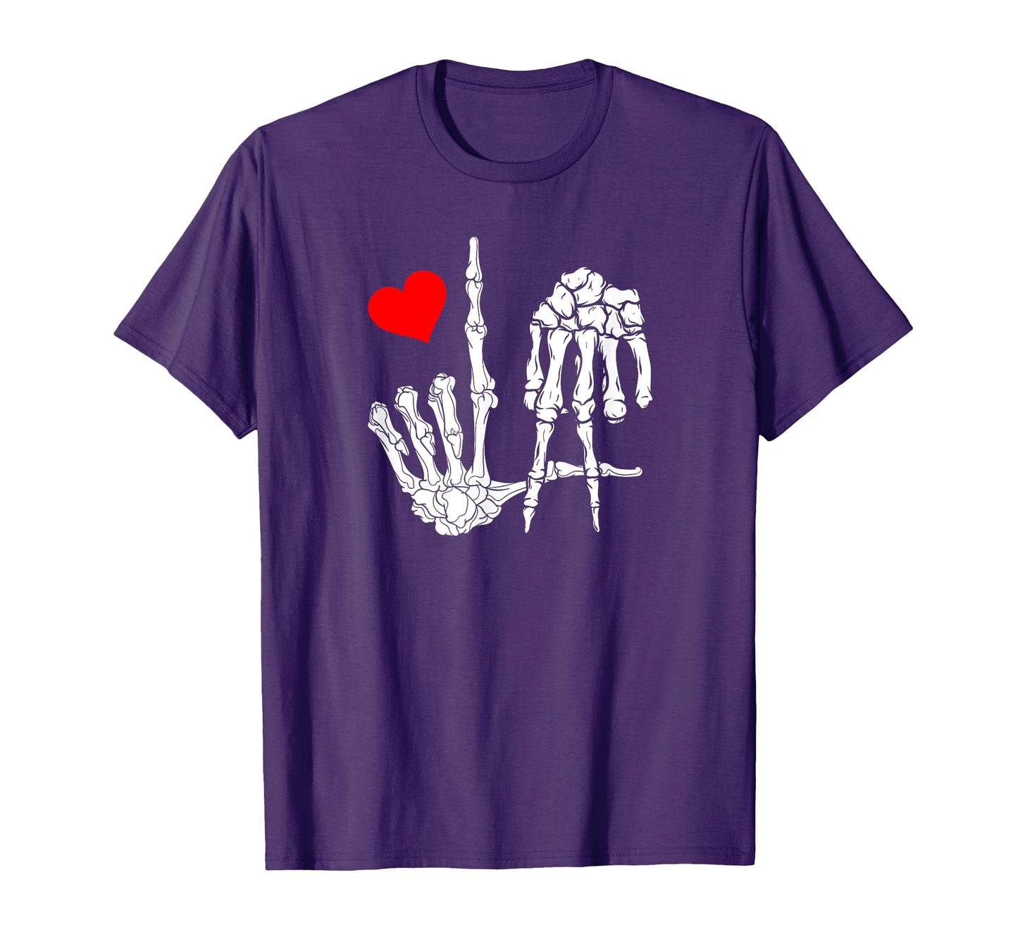 Los Angeles With Skeleton LA Sign to Love and Represent City T-Shirt