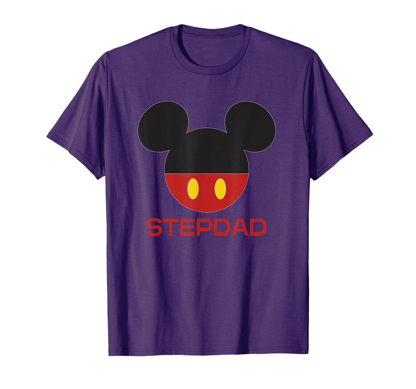 Disney Mickey Mouse Icon Shorts Stepdad Father’s Day T-Shirt