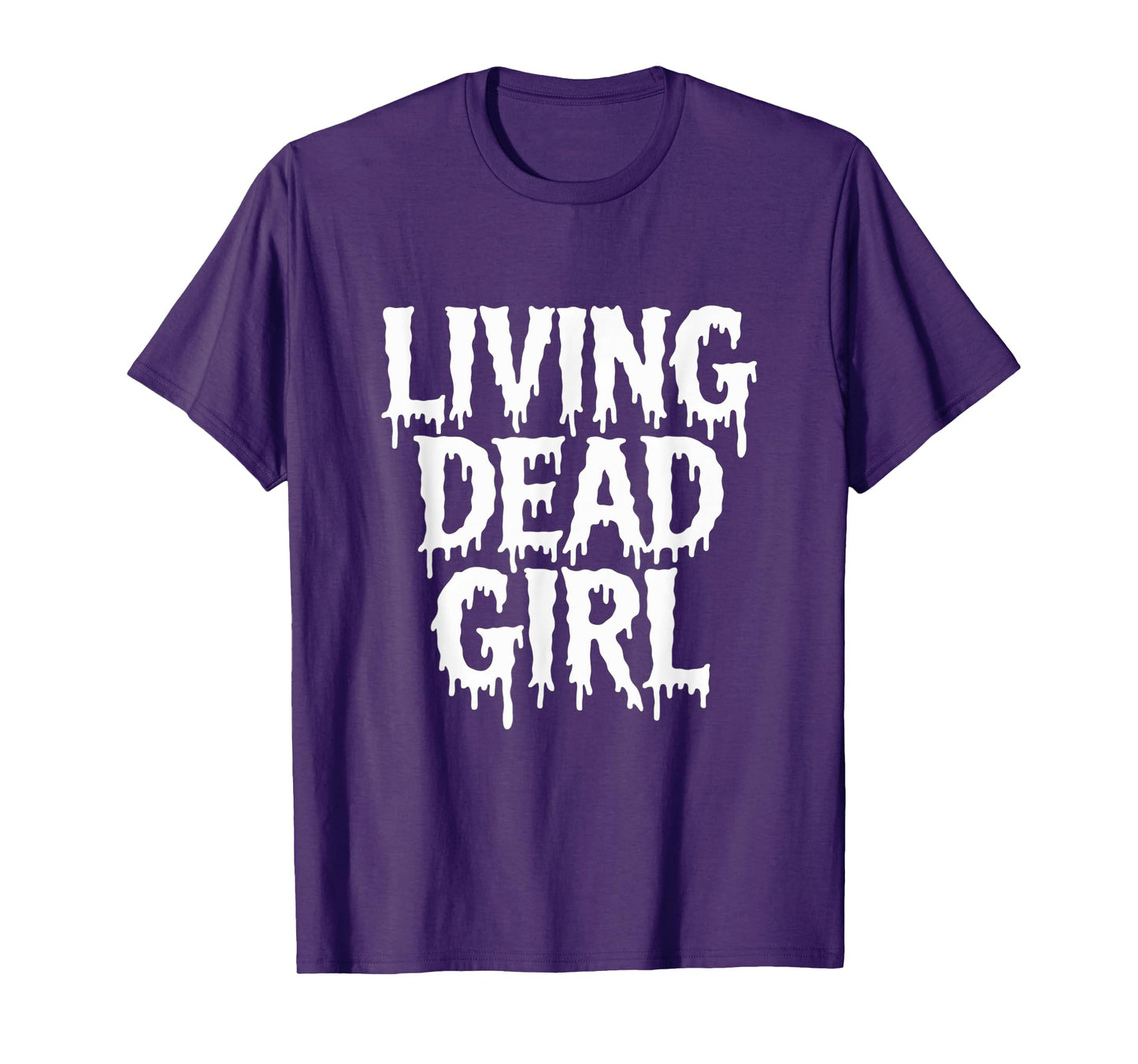 Dripping Blood Zombie Movie Living Dead Girl Halloween T-Shirt