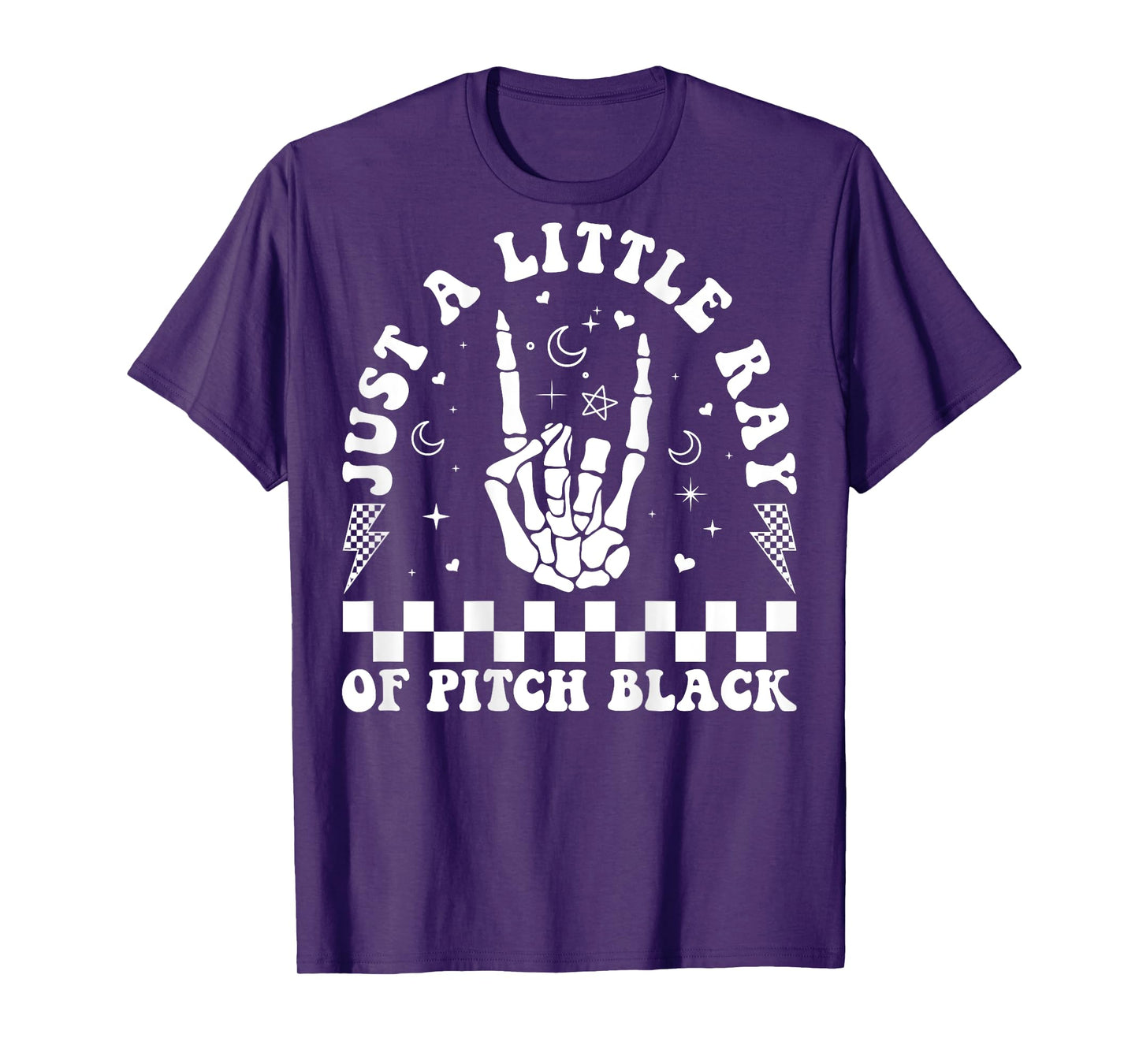 Just A Little Ray Of Pitch Black Witch Halloween ON BACK T-Shirt