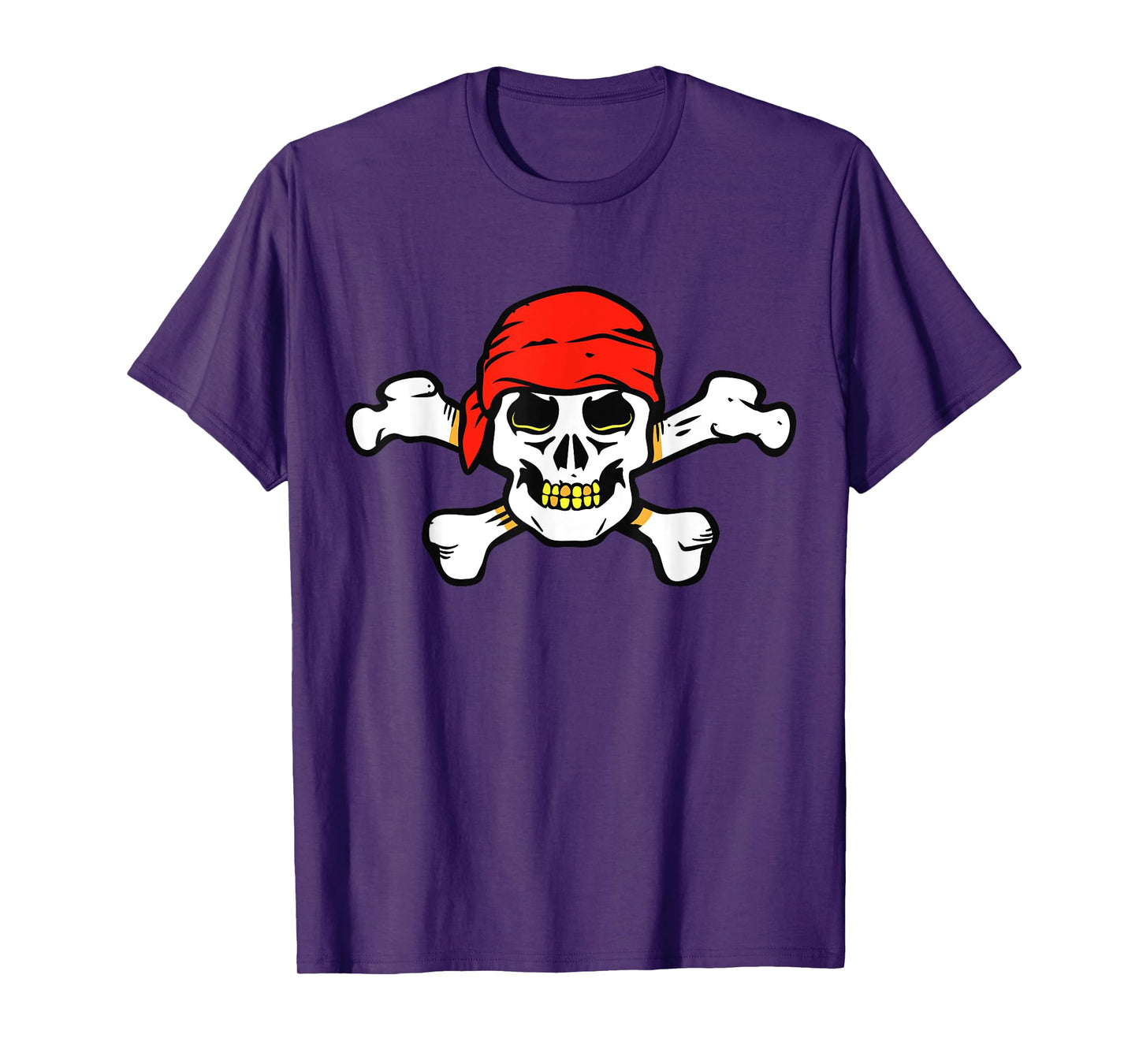Pirate Skull And Crossbones Skeleton Halloween For Kids Boys T-Shirt