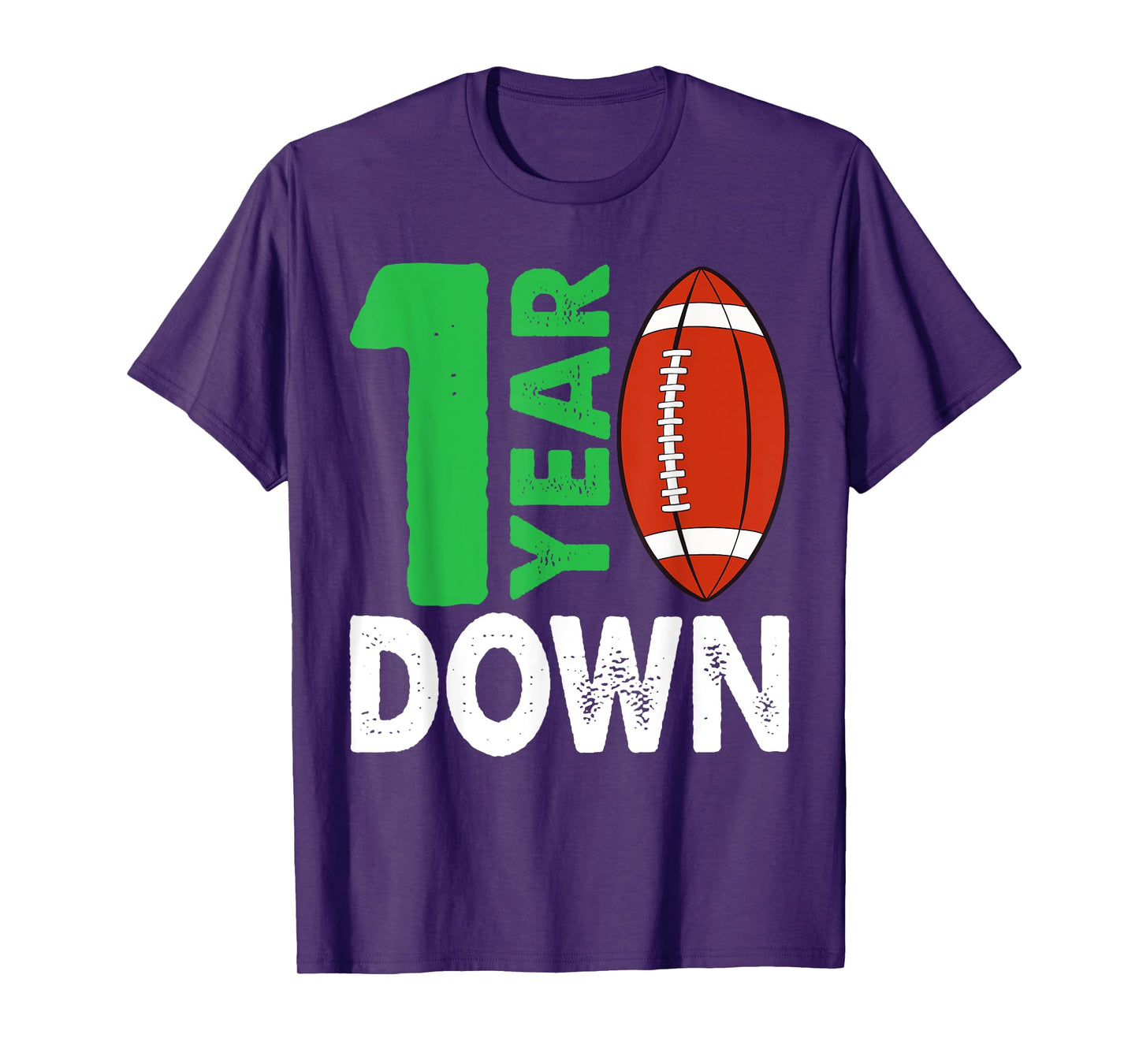 1st Birthday Party Football Boy One Year Old Football Player T-Shirt