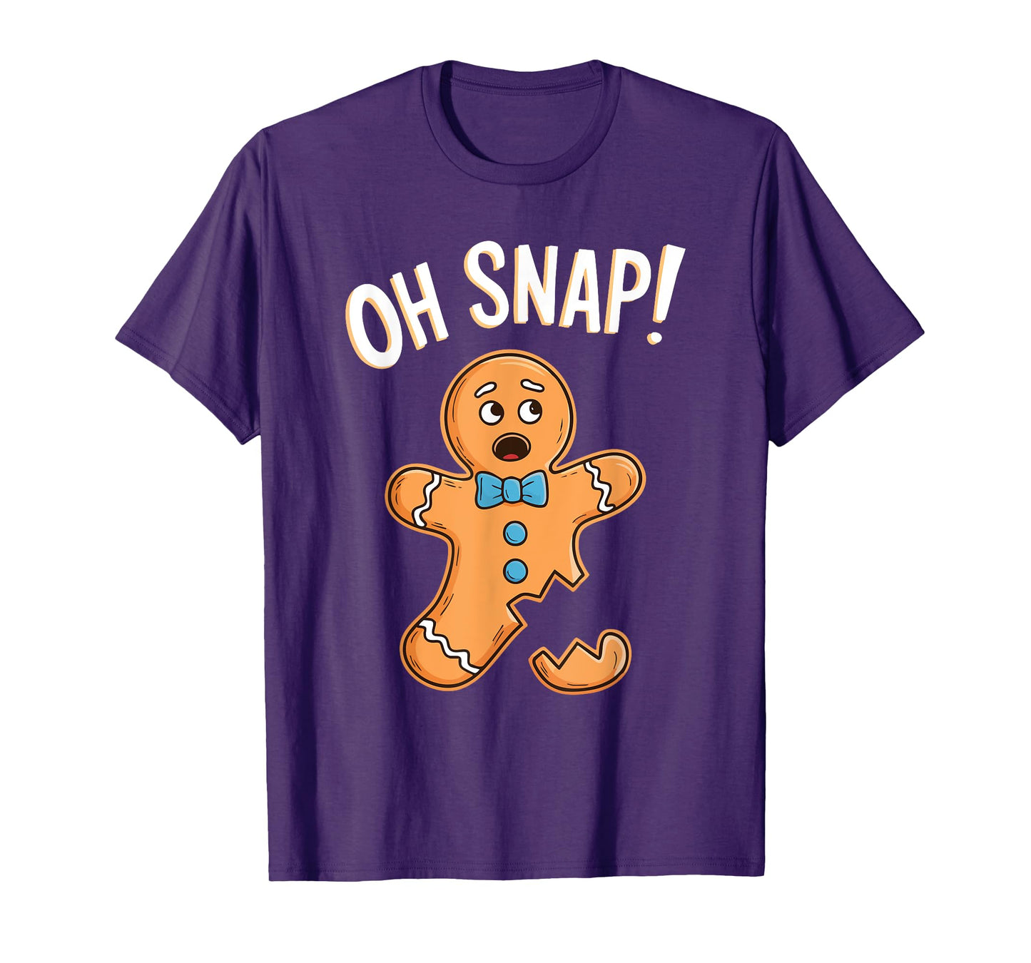 Oh Snap Gingerbread Man Shirt Adult Kids Men Women Costume T-Shirt