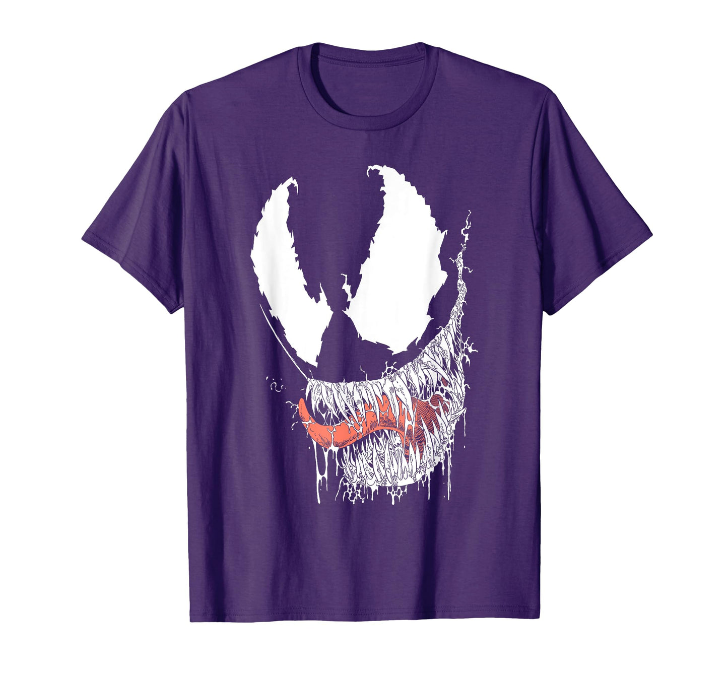 Marvel Venom Halloween Big Drooling Mouth With Sharp Teeth T-Shirt