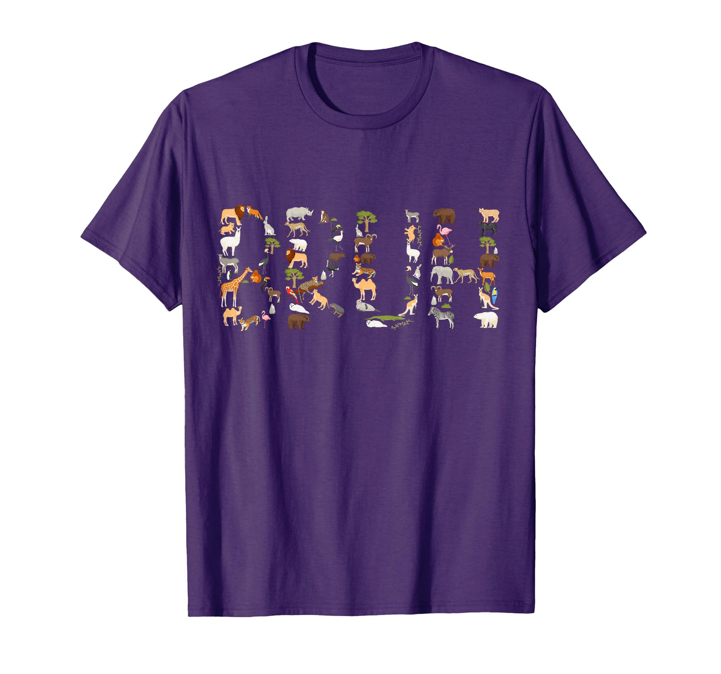 Safari Animals Wildlife Zookeeper Funny Bruh Boys Teens Kids T-Shirt