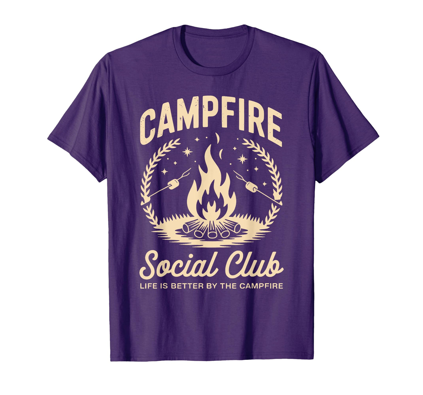 Campfire Social Club No City Lights Just Campfire Nights T-Shirt