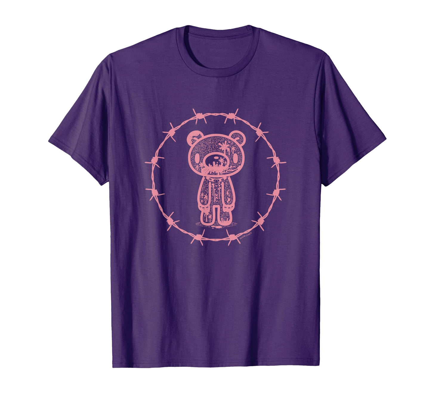 Gloomy Bear The Naughty Grizzly Barbed Wire Circle Halloween T-Shirt