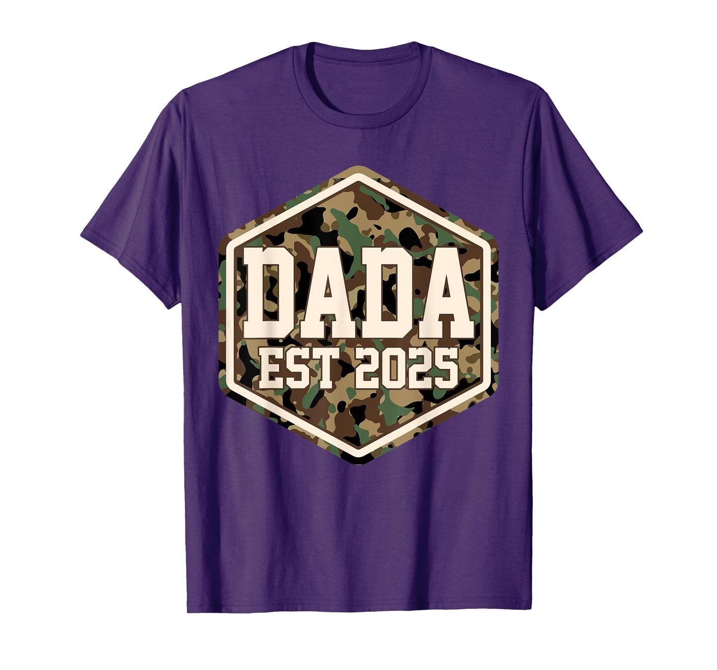 CAMO Dada Est 2025 Father's Day New Dada Baby Announcement T-Shirt