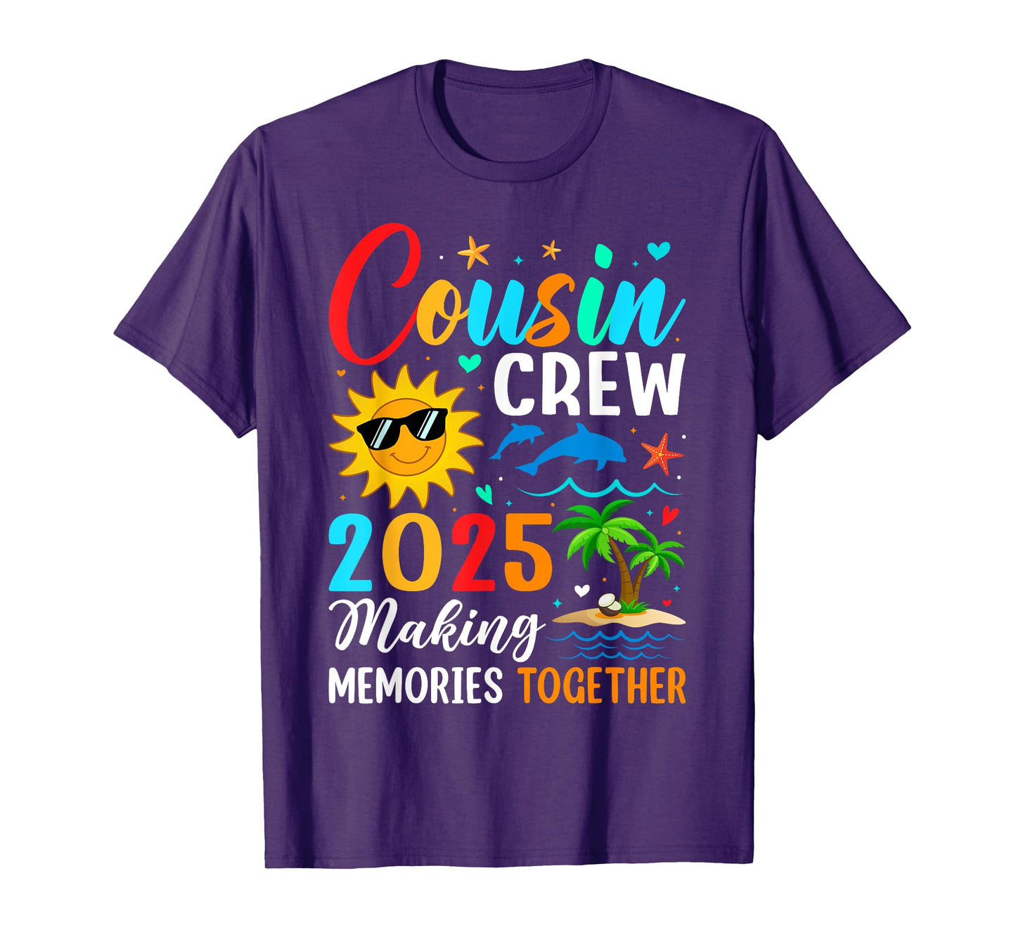 Cousin crew 2025 Summer Vacation Beach Family Trips Matching T-Shirt