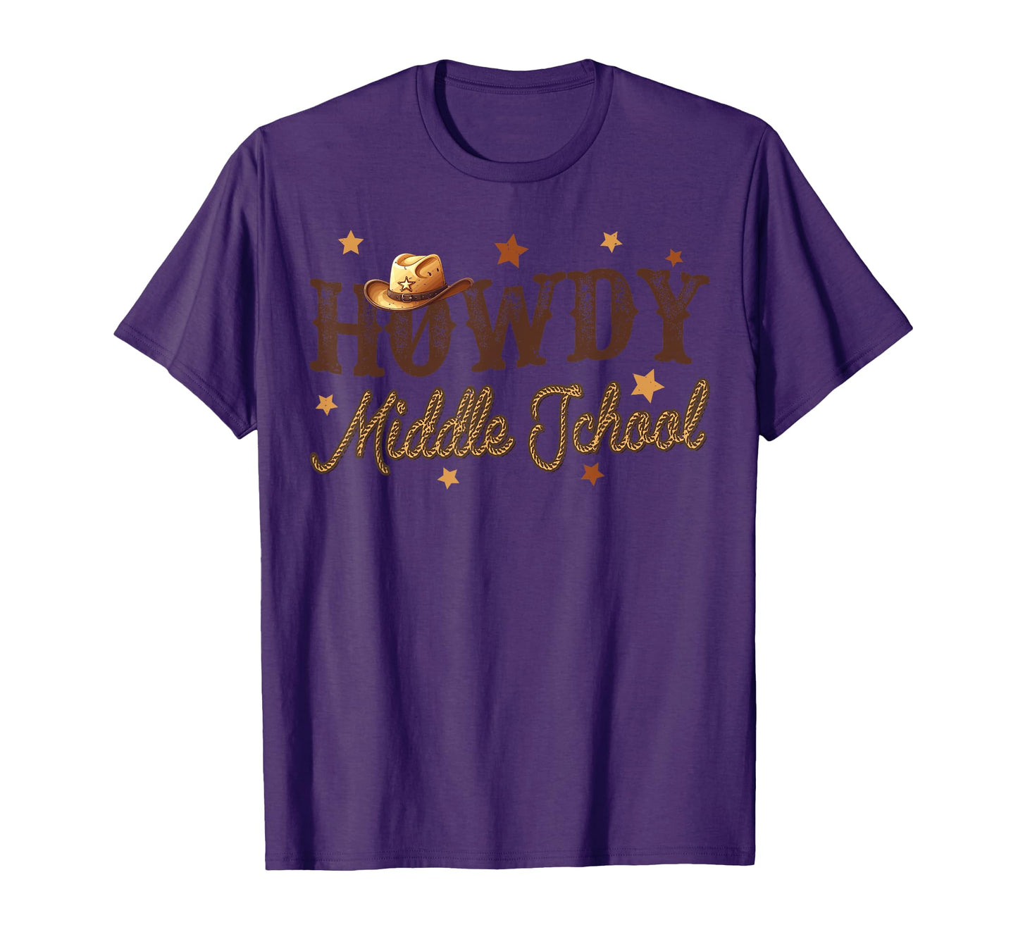 Cute Middle School Teacher Rodeo Western Howdy Middle School T-Shirt