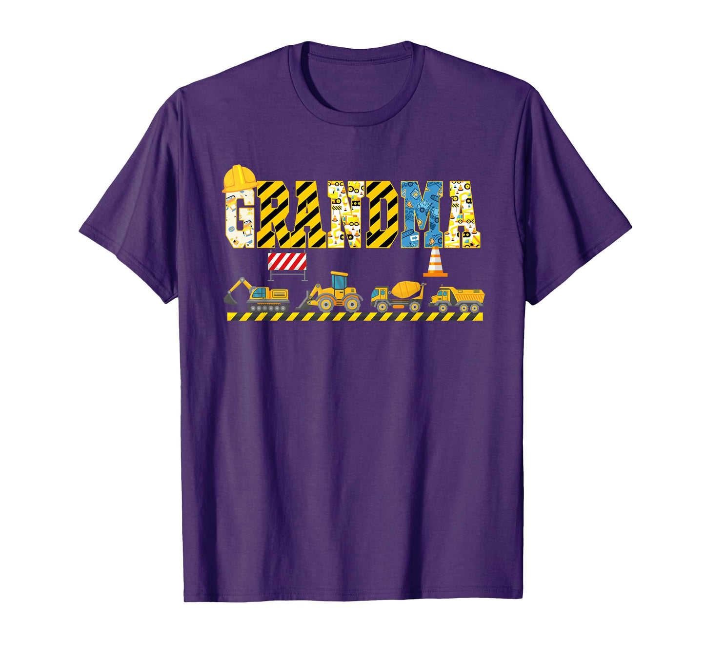 Grandma Of The Birthday Construction Theme Boy Bday Party T-Shirt