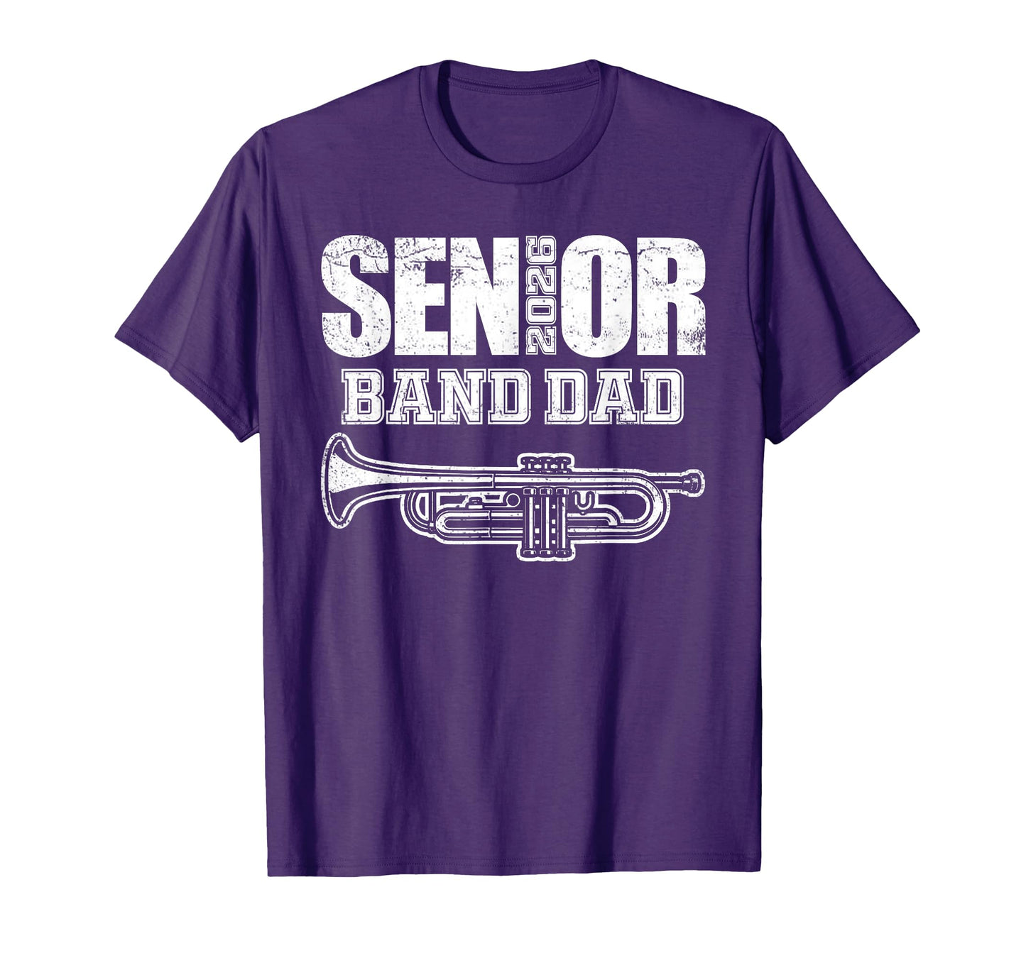 Senior Band Dad 2026 Marching Band Class of 2026 Trumpet T-Shirt