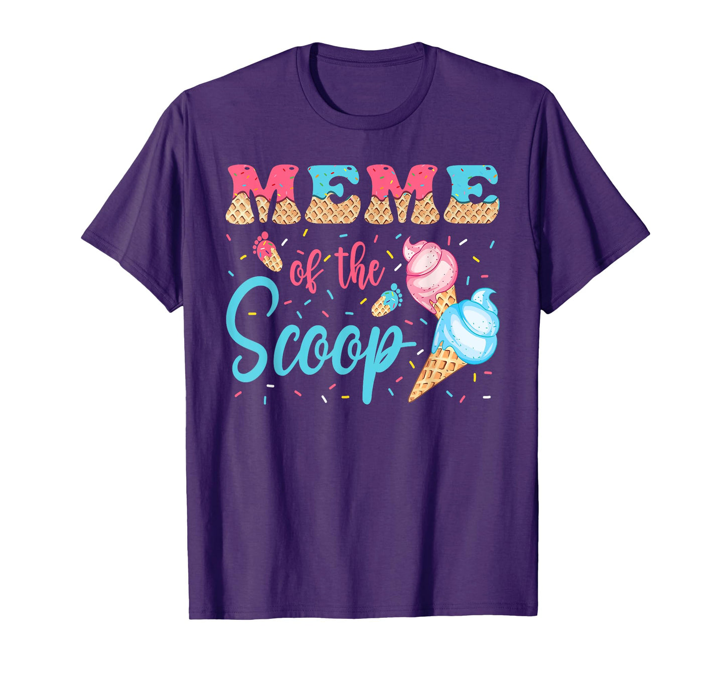 Meme Of The Scoop Ice Cream Gender Reveal Baby Shower T-Shirt