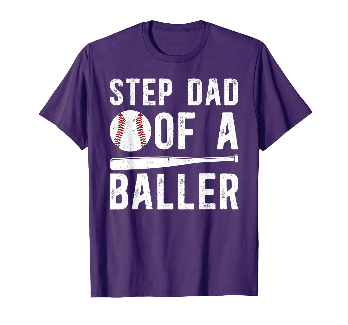 Step Dad Of A Baller Baseball Stepdad Of A Baseball Player T-Shirt