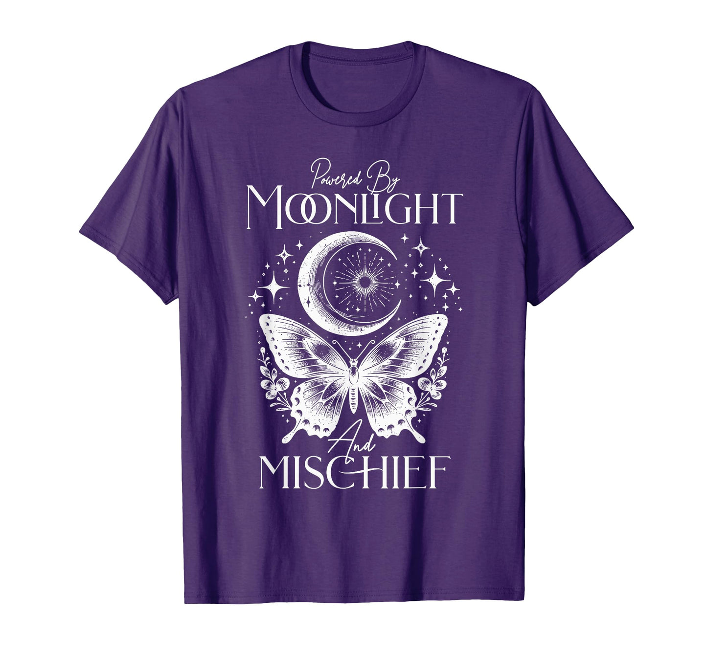 Butterfly Witchcore Powered by Moonlight and Mischief T-Shirt