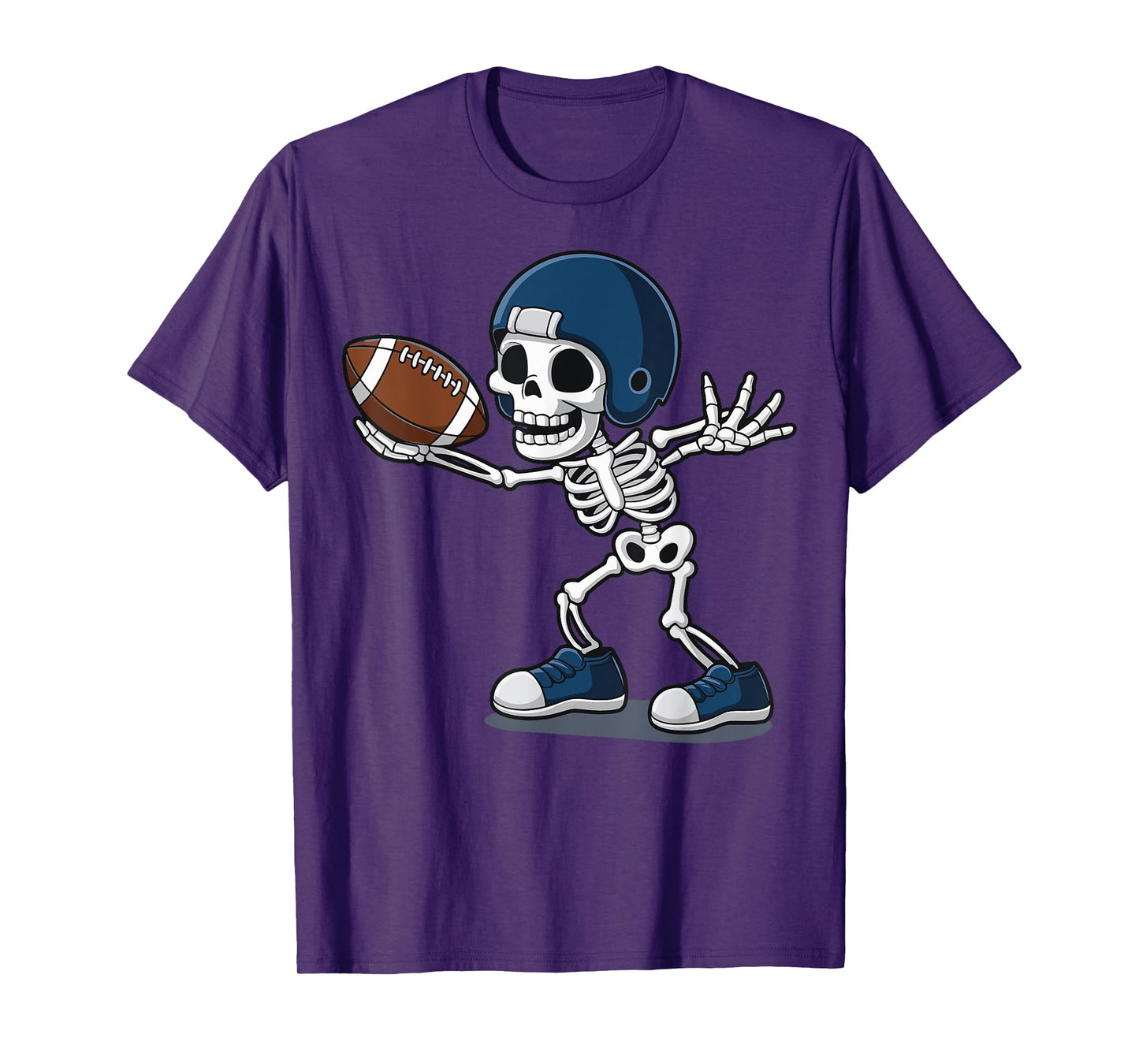Skeleton Playing Football T-Shirt