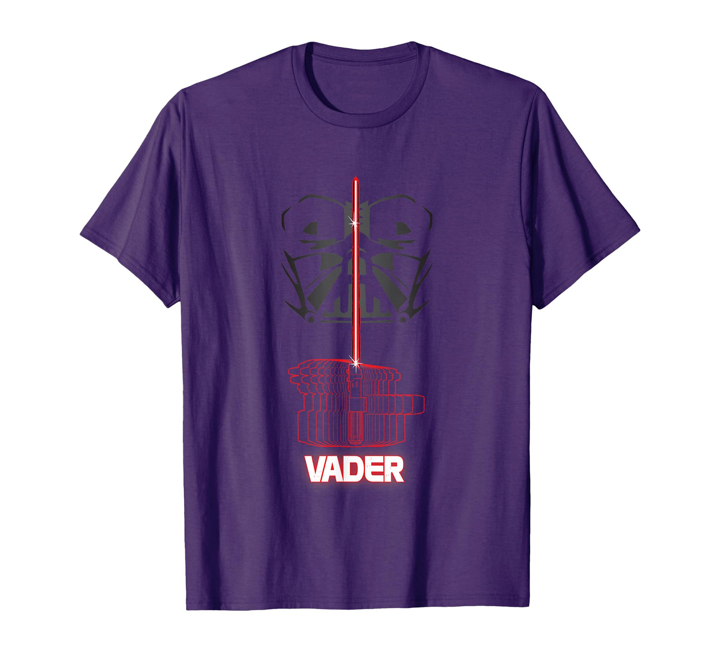 Star Wars Iconic Darth Vader Light Saber Big Chest Portrait T-Shirt