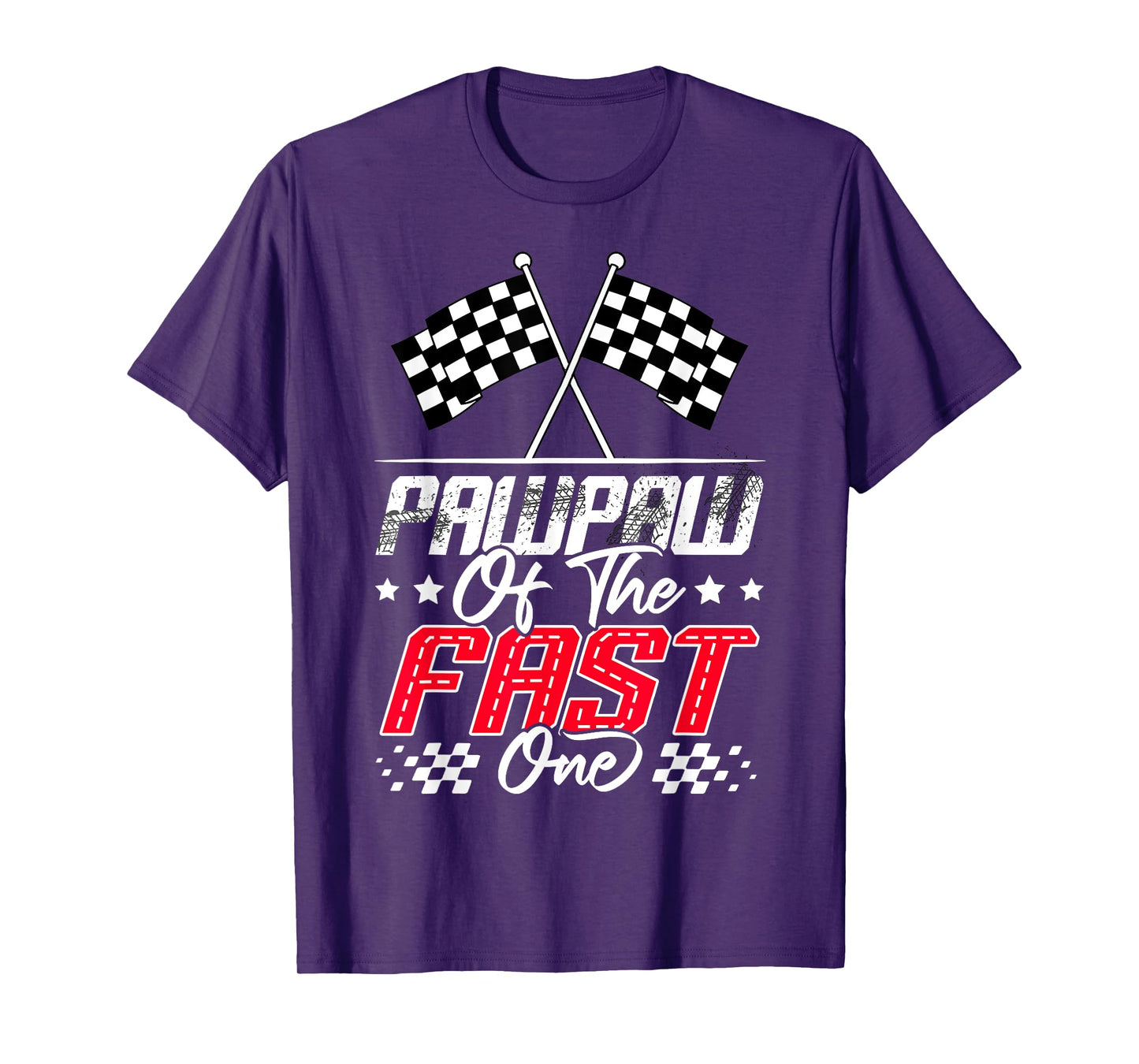 Pawpaw Of The Fast One First Birthday Racing Car Family T-Shirt