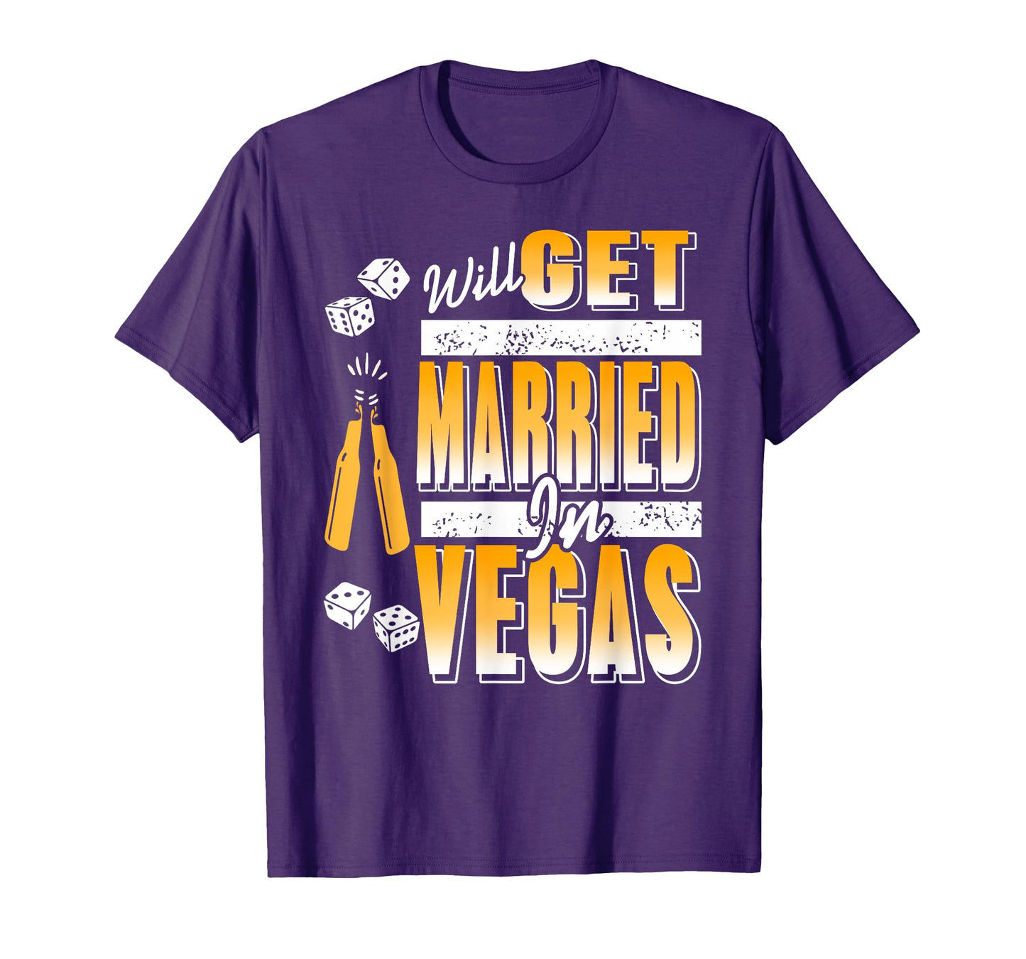 Will Get Married in Vegas Bachelor Crew T-Shirt
