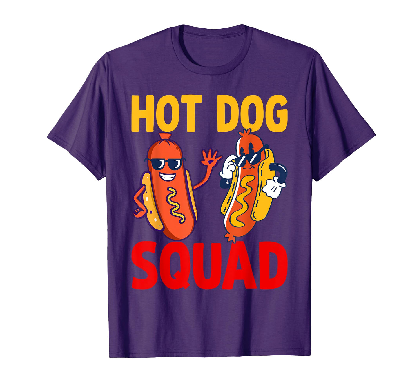 Funny Hot Dog Squad Hot Dog T-Shirt