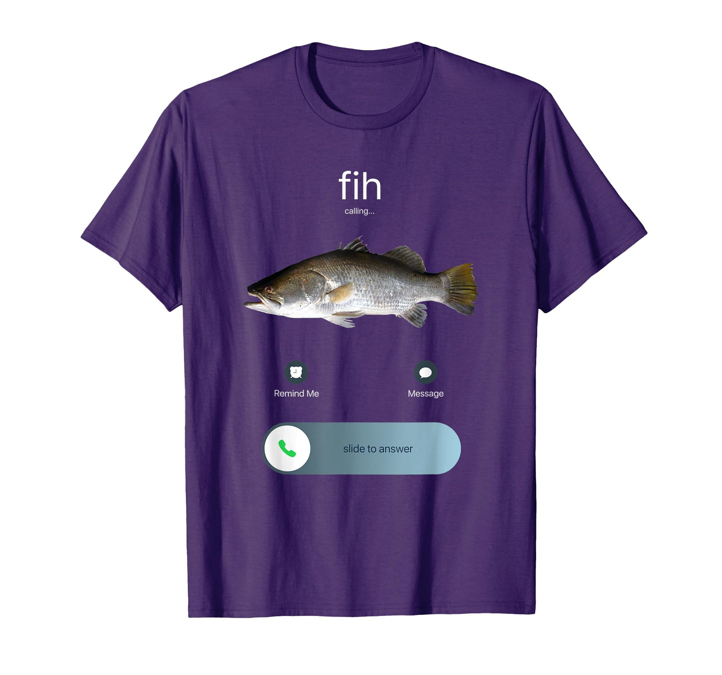 Funny Fih Calling, Fih Incoming Call Meme, Fih Fish Meme T-Shirt