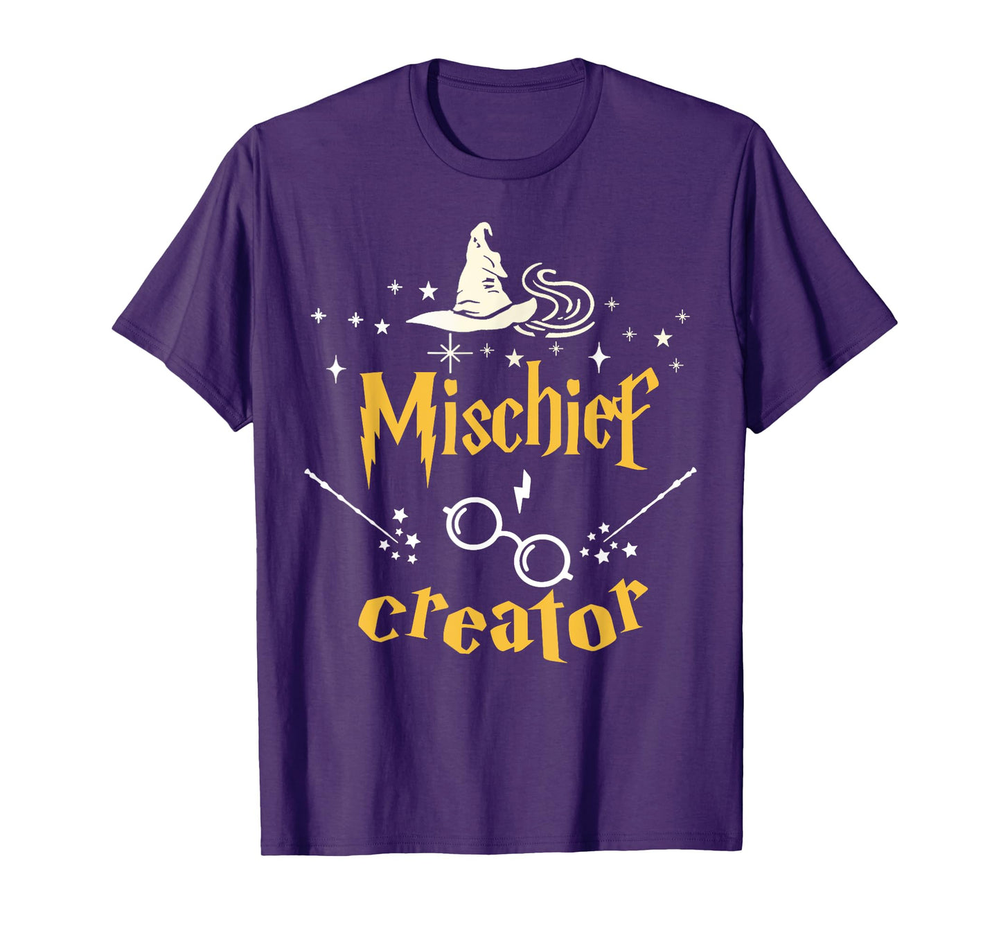 Mischief Creator Funny Magical Wizard Birthday Boys Girls T-Shirt