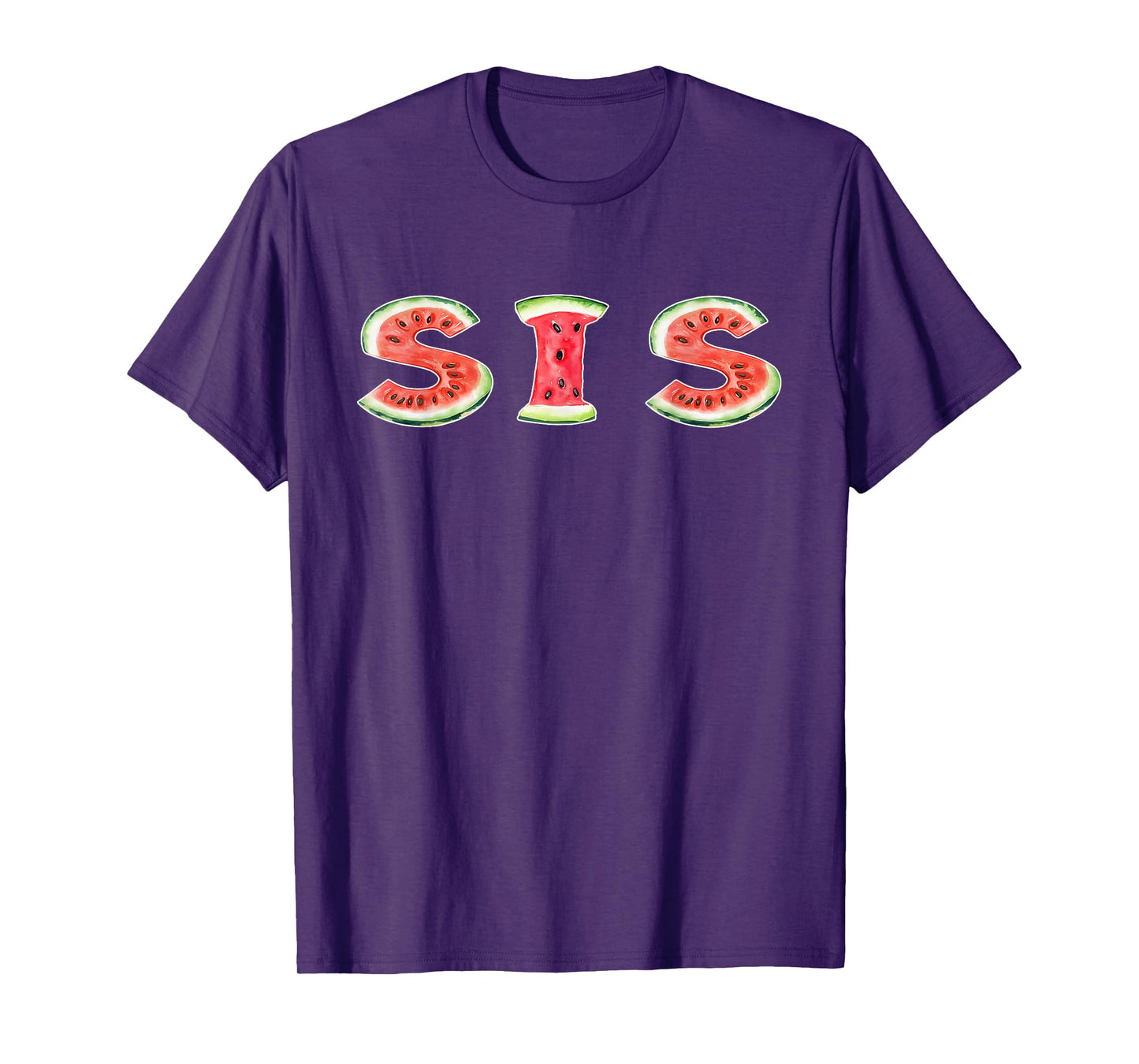 Summer Watermelon Sister Sis Birthday Party T-Shirt