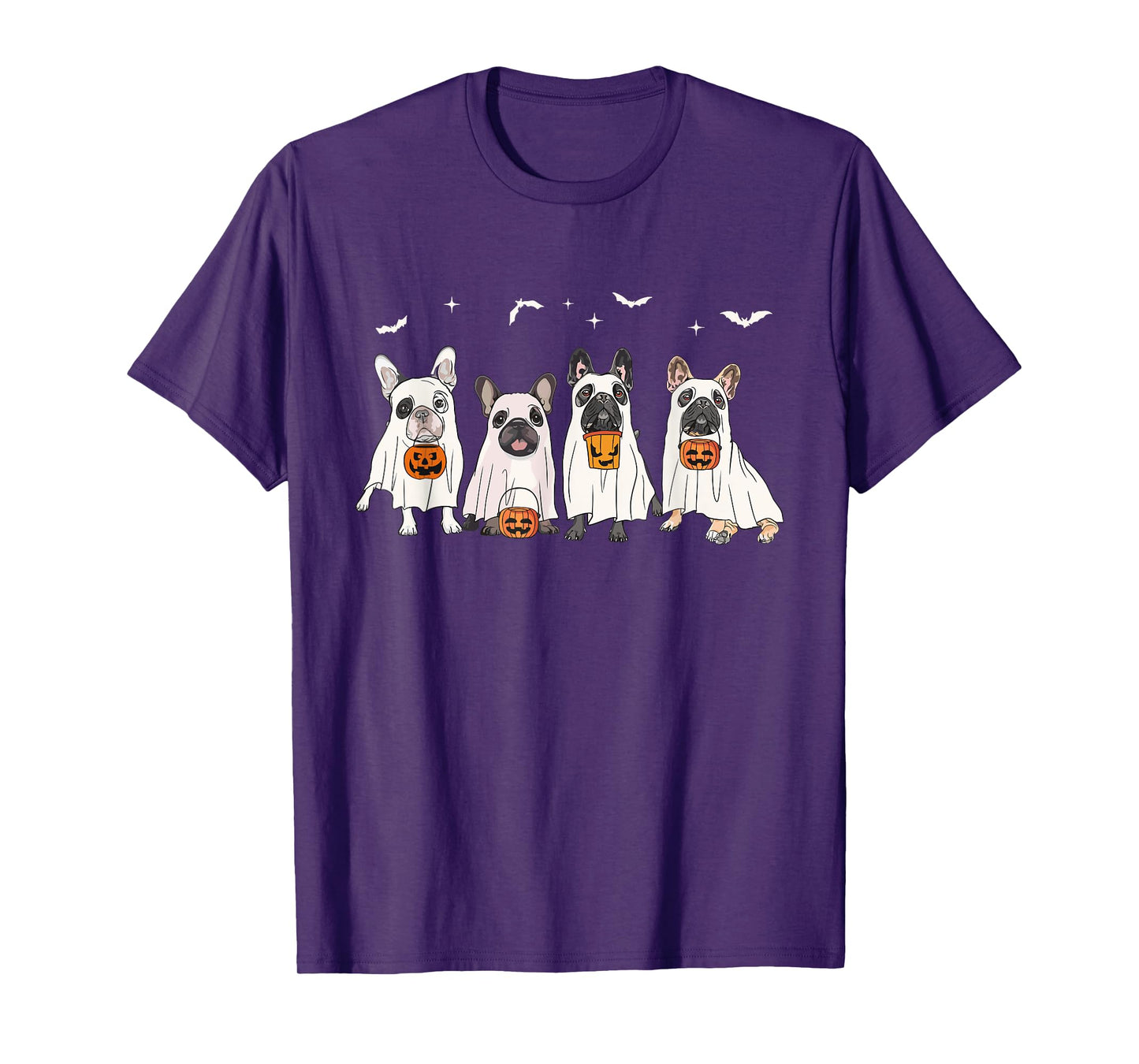 Happy Halloween French Bulldog Ghost French Bulldog Lover T-Shirt