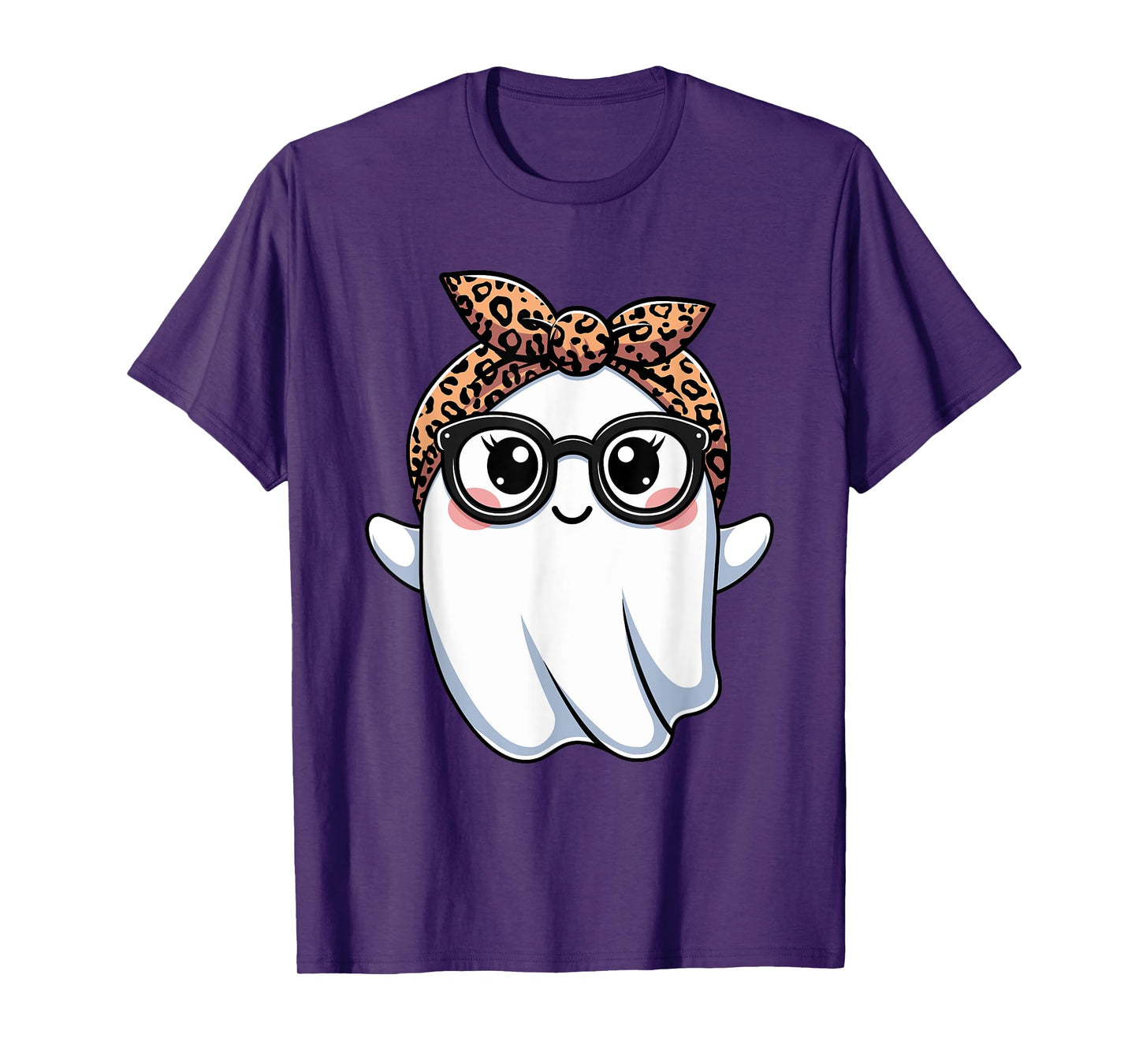 Halloween Ghost Glasses Boo Spooky Season Women Toddler Girl T-Shirt