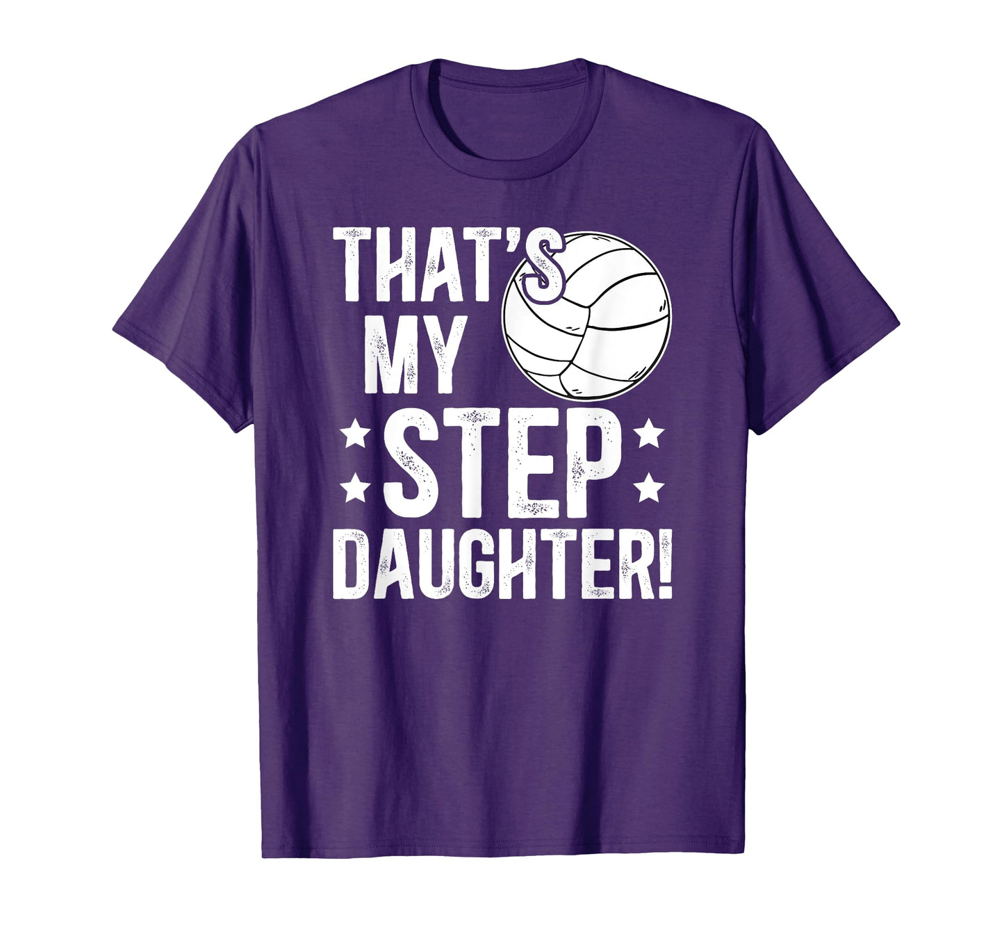 Volleyball Step-Dad Proud Volleyball Player Stepfather T-Shirt