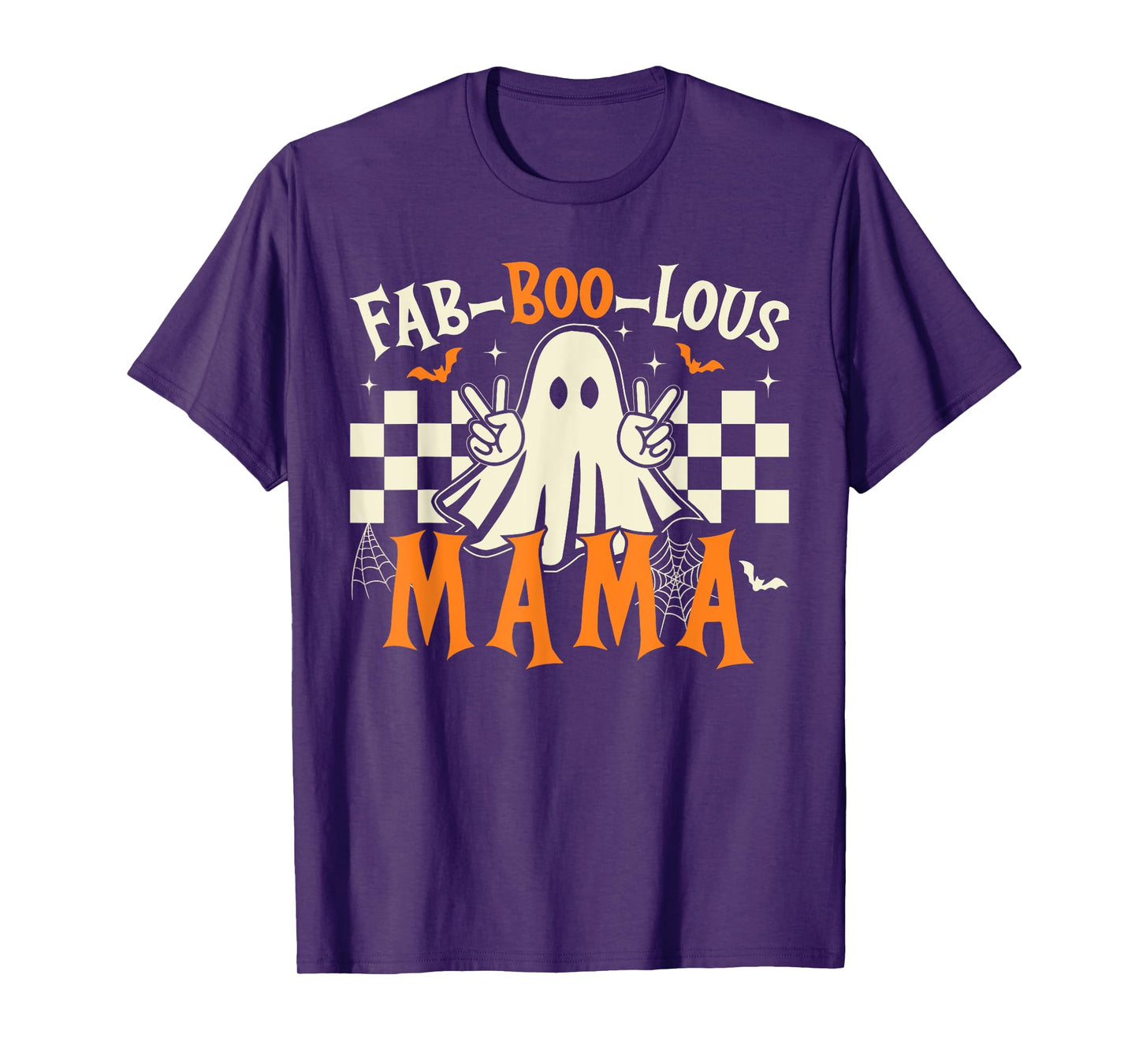 Fab Boo Lous Mama Retro Ghost Spooky Mama Halloween Costume T-Shirt
