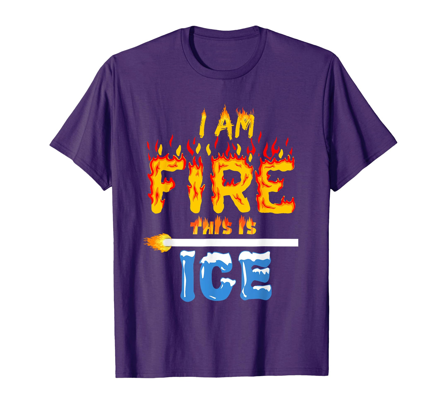 Funny Ice and Fire Costume Halloween Family Matching Women T-Shirt
