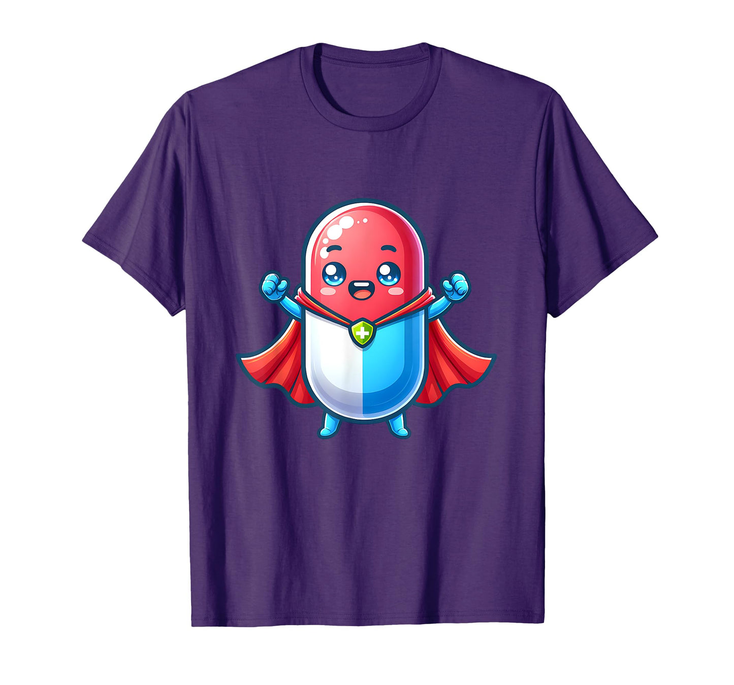 Cute Superhero Tablet Super Pill Hero Pharmacist T-Shirt