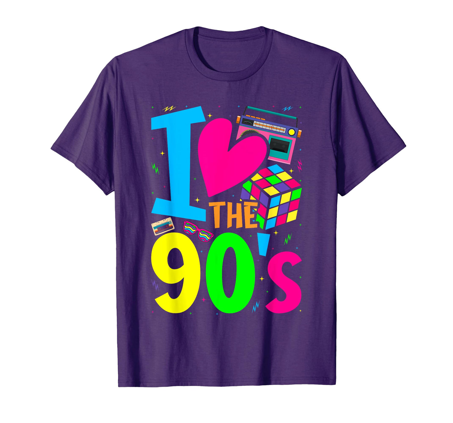 I Love The 90s Clothes for Women and Men Party Funny T-Shirt