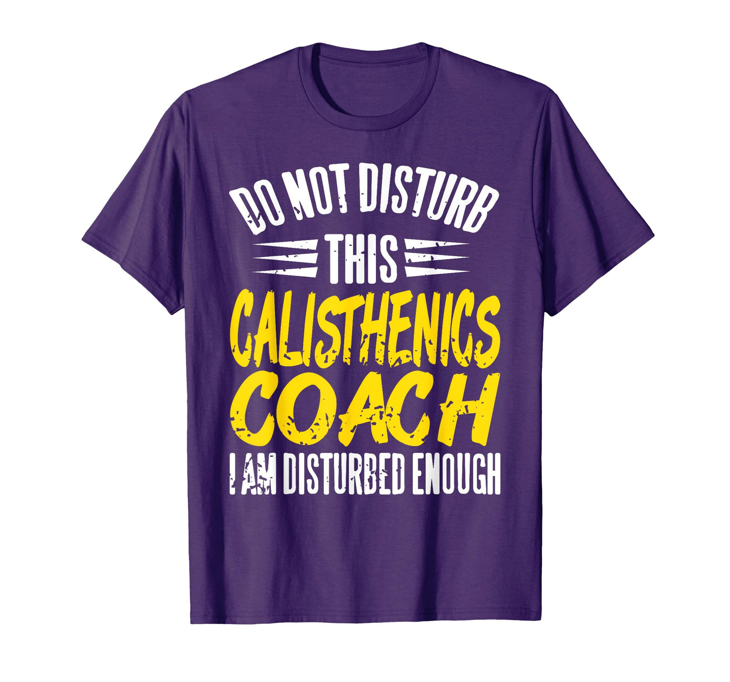 Disturbed Calisthenics Coach Funny Street Workout T-Shirt