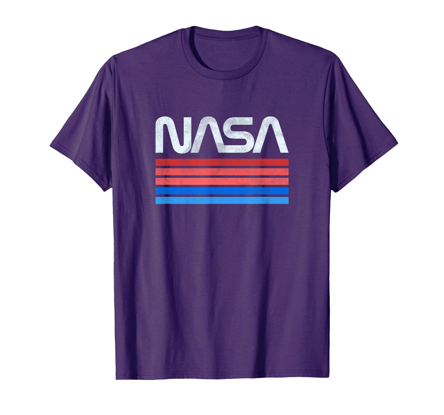 60s 70s Vintage Retro NASA Worm Logo Vintage NASA gift idea T-Shirt, Small, Black