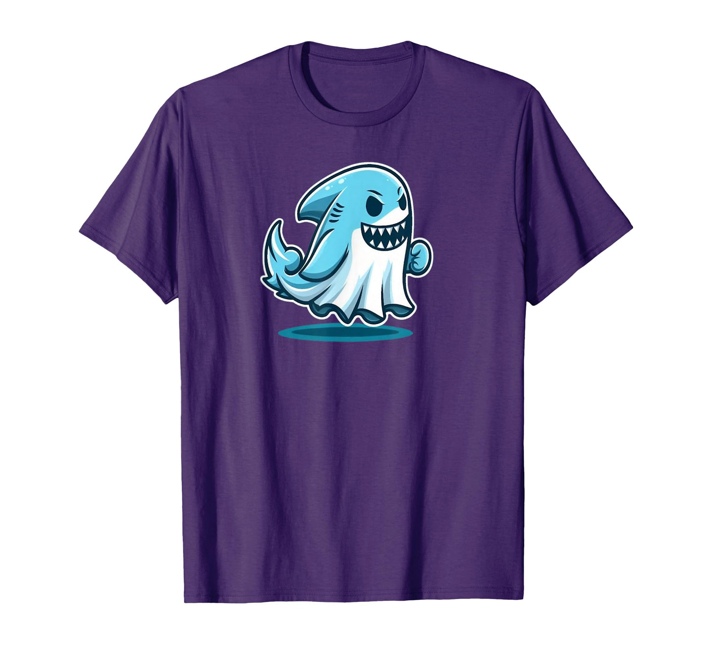 Shark Ghost Halloween Costume T-Shirt
