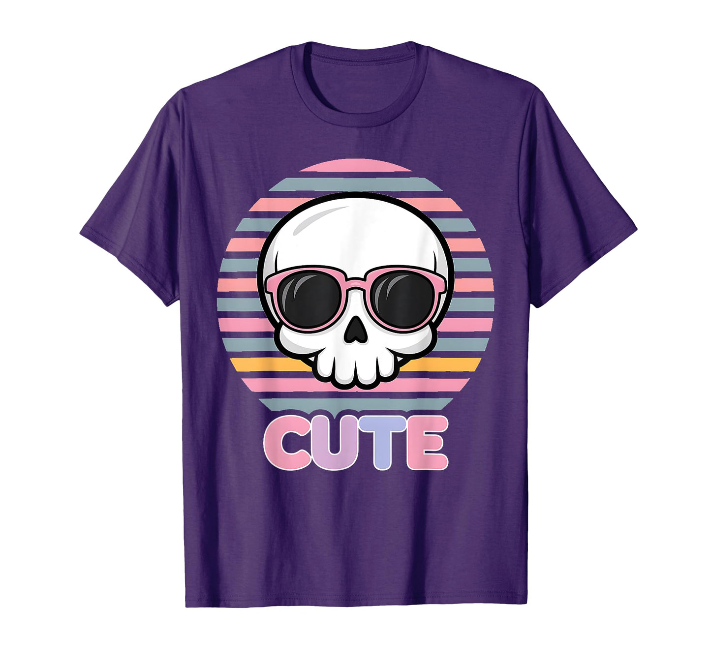 Pastel Goth Fairycore Grunge Kawaii Cute Halloween Skull T-Shirt