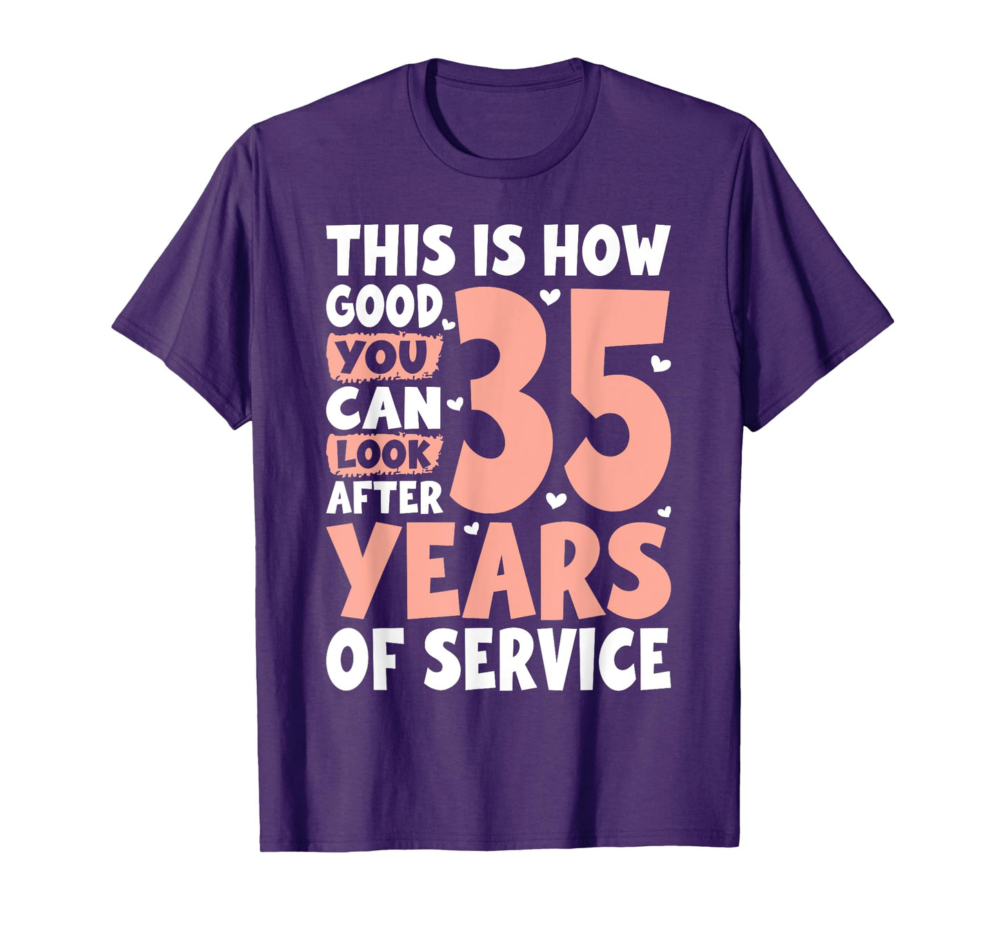 Service Anniversary 35 Years of Work Colleague T-Shirt