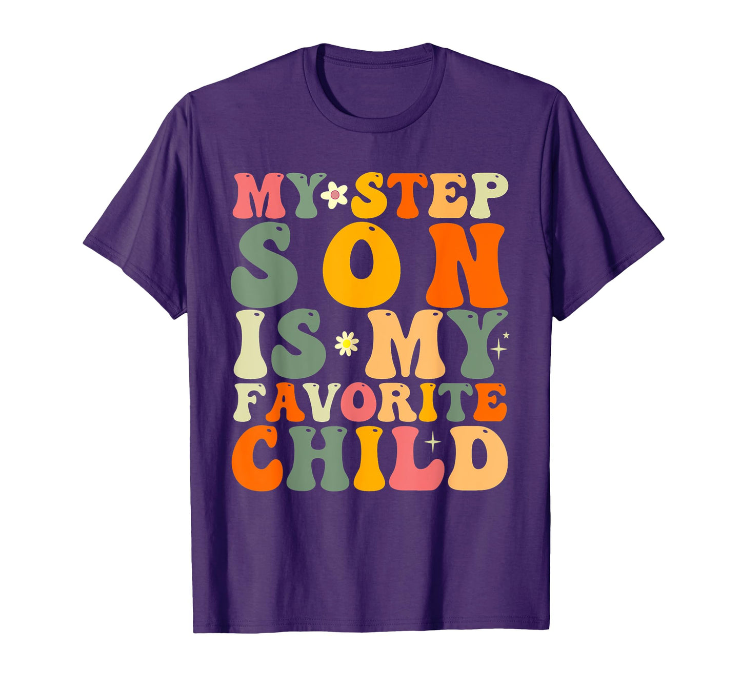 My Stepson Is My Favorite Child Funny Family Humor Retro T-Shirt