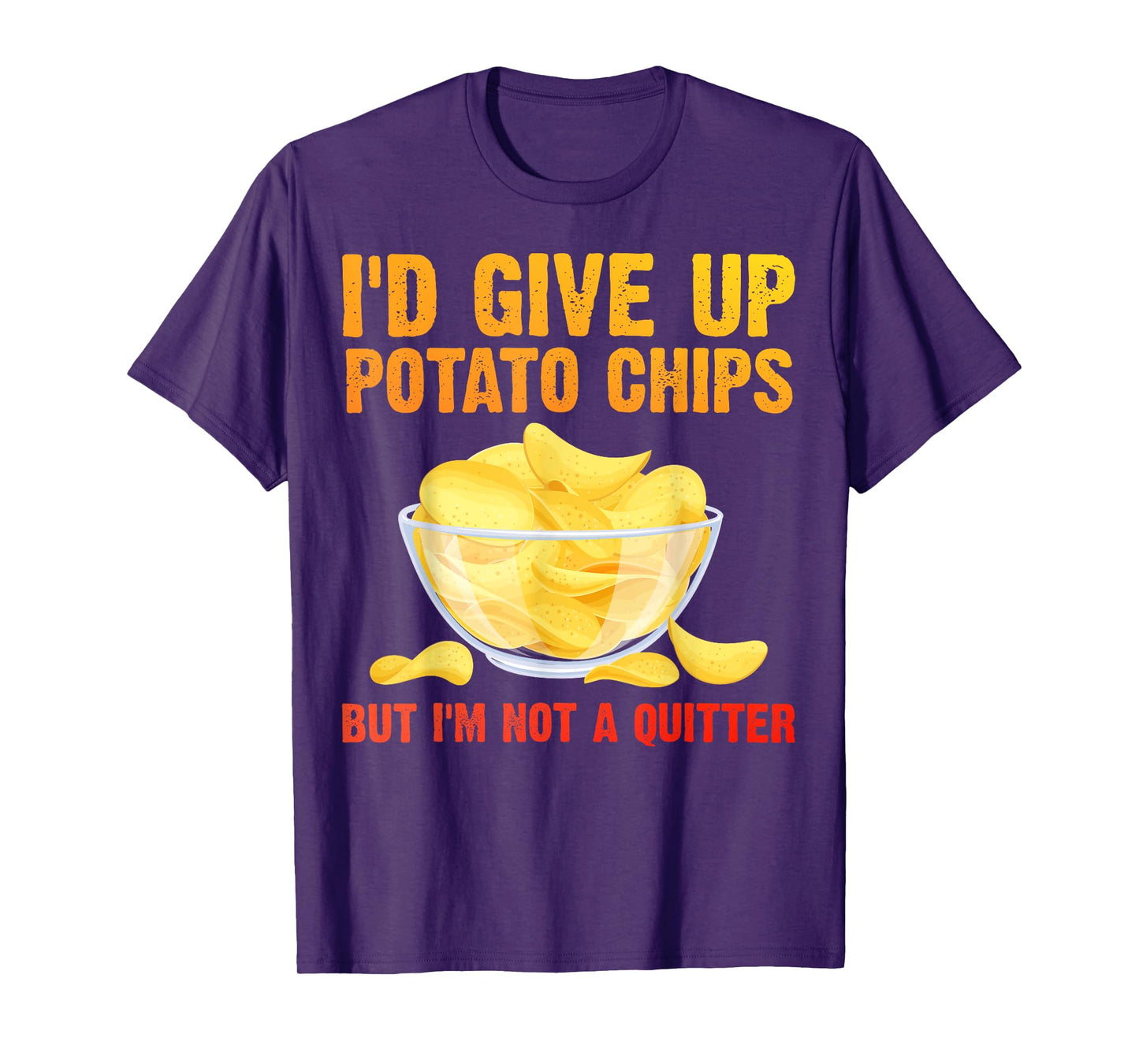 Funny Potato Chips Art For Men Women Kids Bag Of Chips Lover T-Shirt