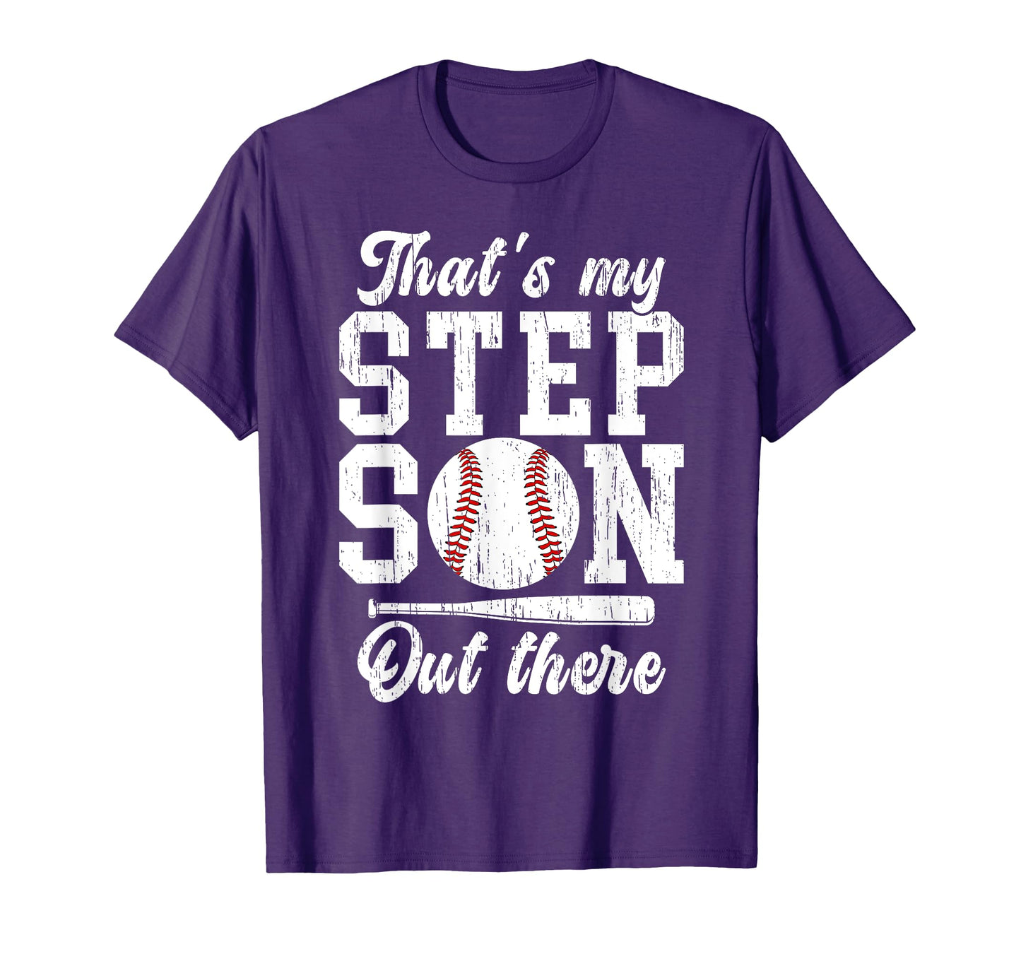That's My Stepson Baseball Stepdad Baseball Player Step Dad T-Shirt