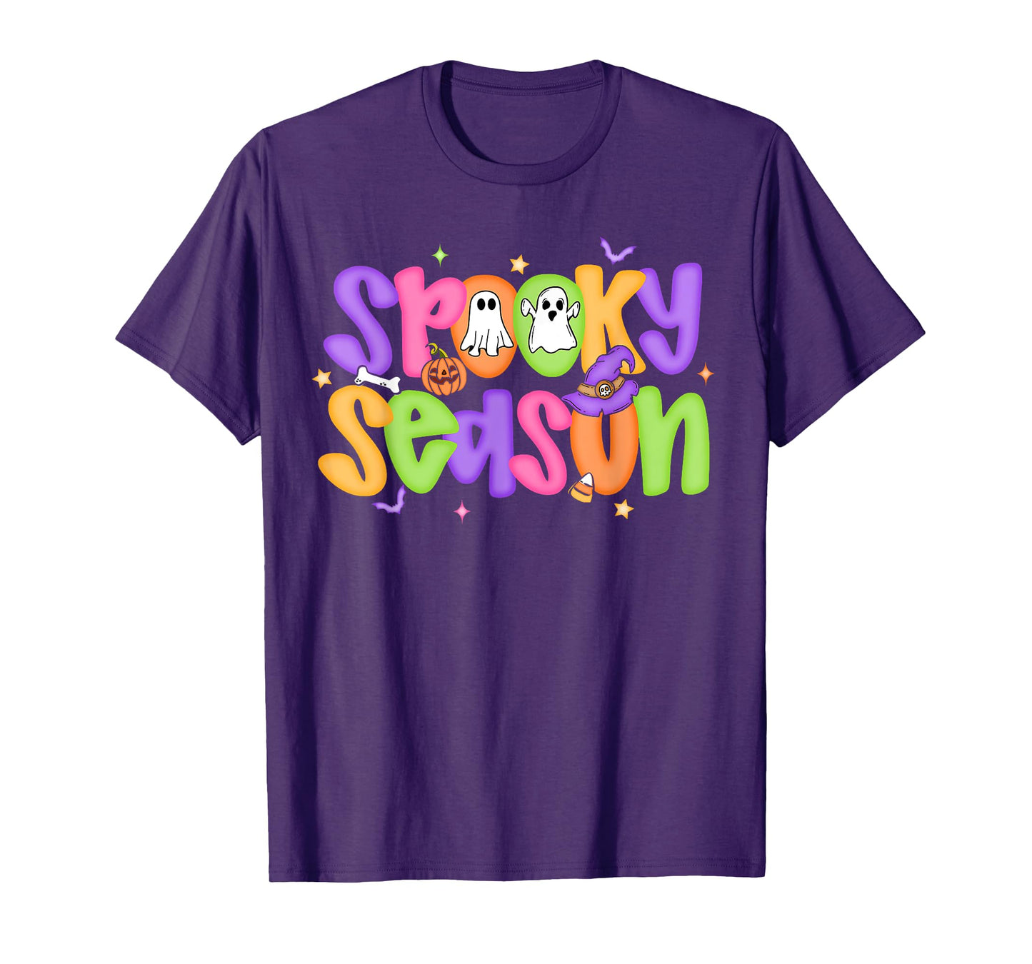 Spooky Season Cute Ghost Halloween Costume Men Women Kid T-Shirt